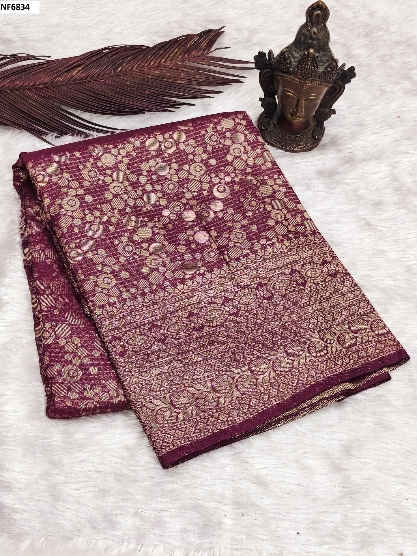 Nf6834 Vmk. Jacquard Sarees