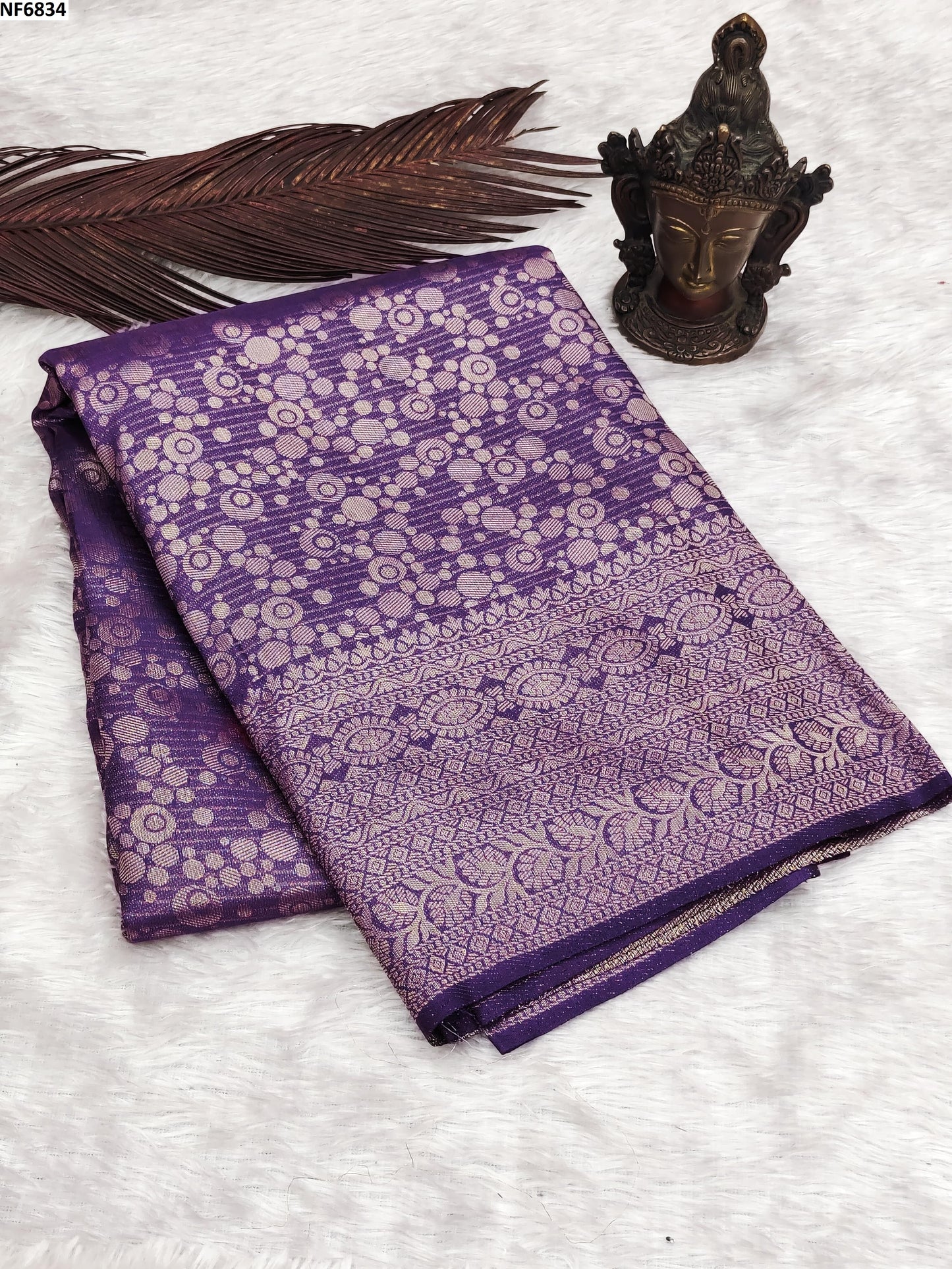Nf6834 Vmk. Jacquard Sarees