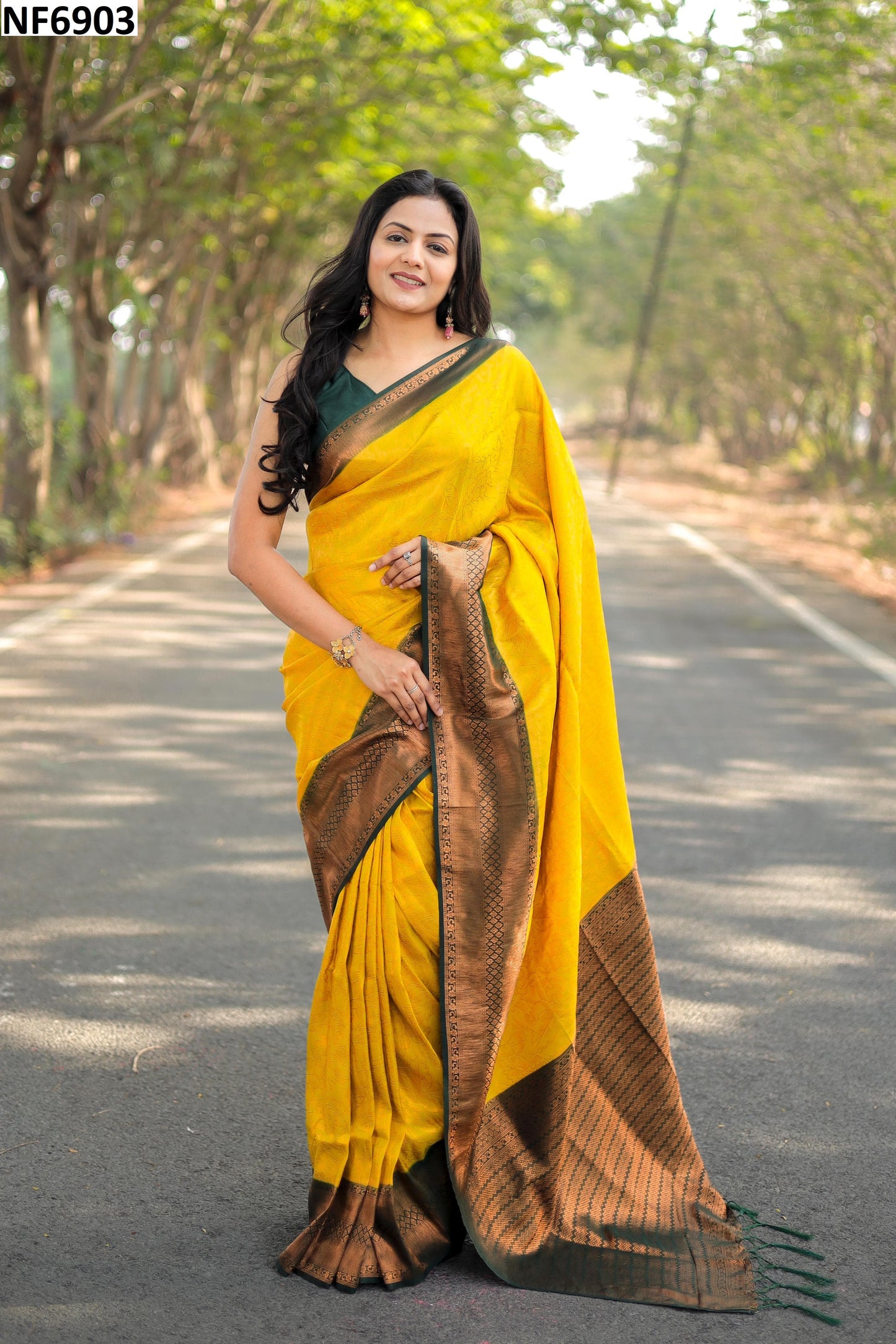 Nf6903 Vmk. Jacquard Sarees