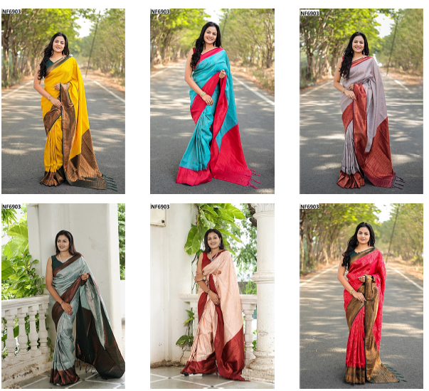 Nf6903 Vmk. Jacquard Sarees
