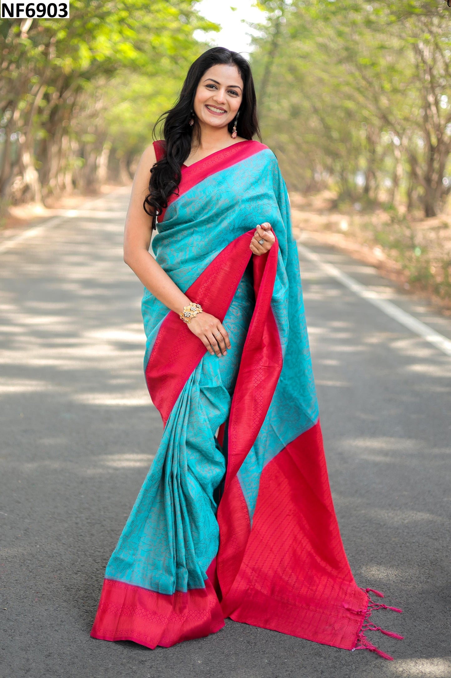 Nf6903 Vmk. Jacquard Sarees