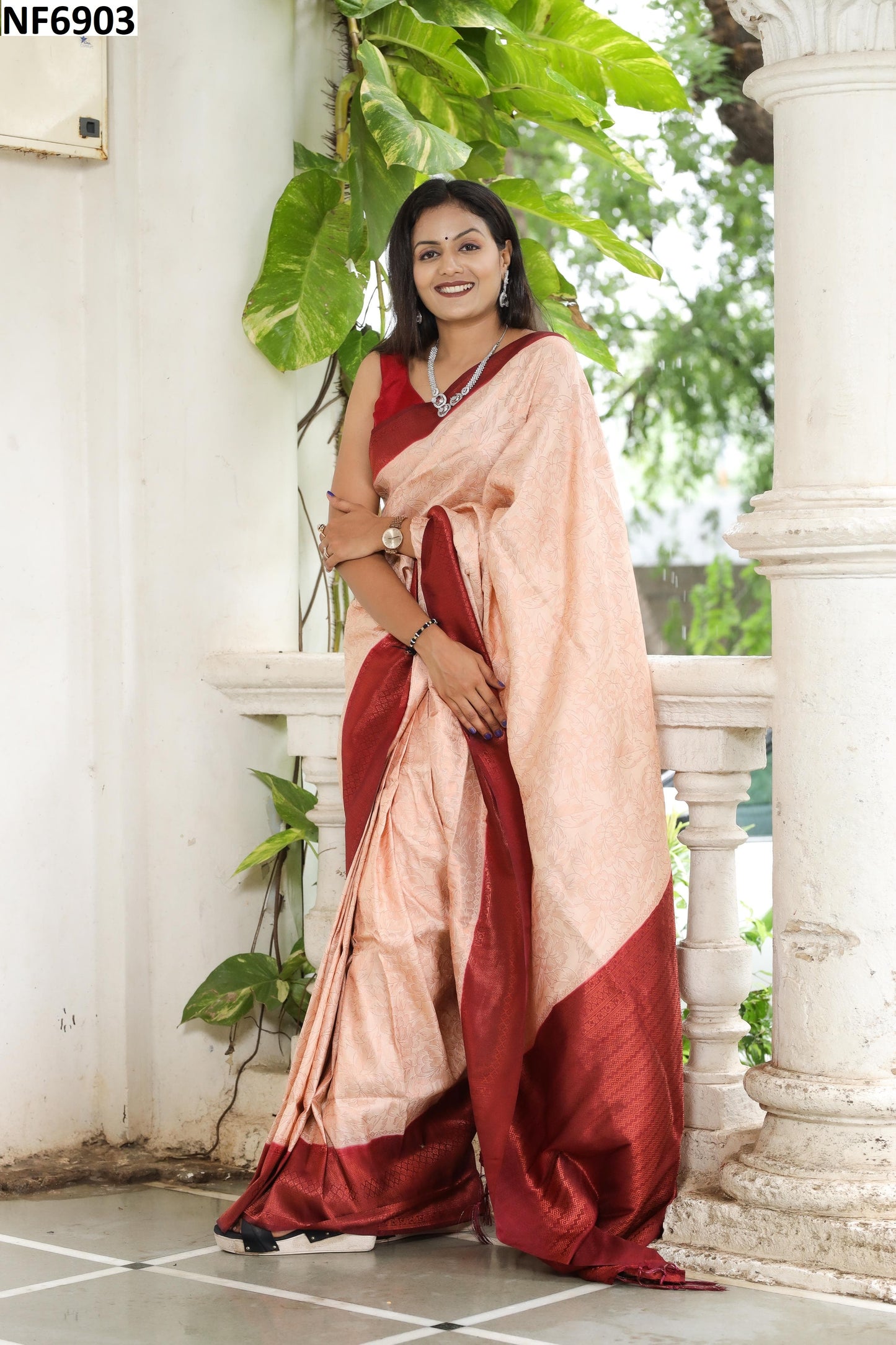 Nf6903 Vmk. Jacquard Sarees