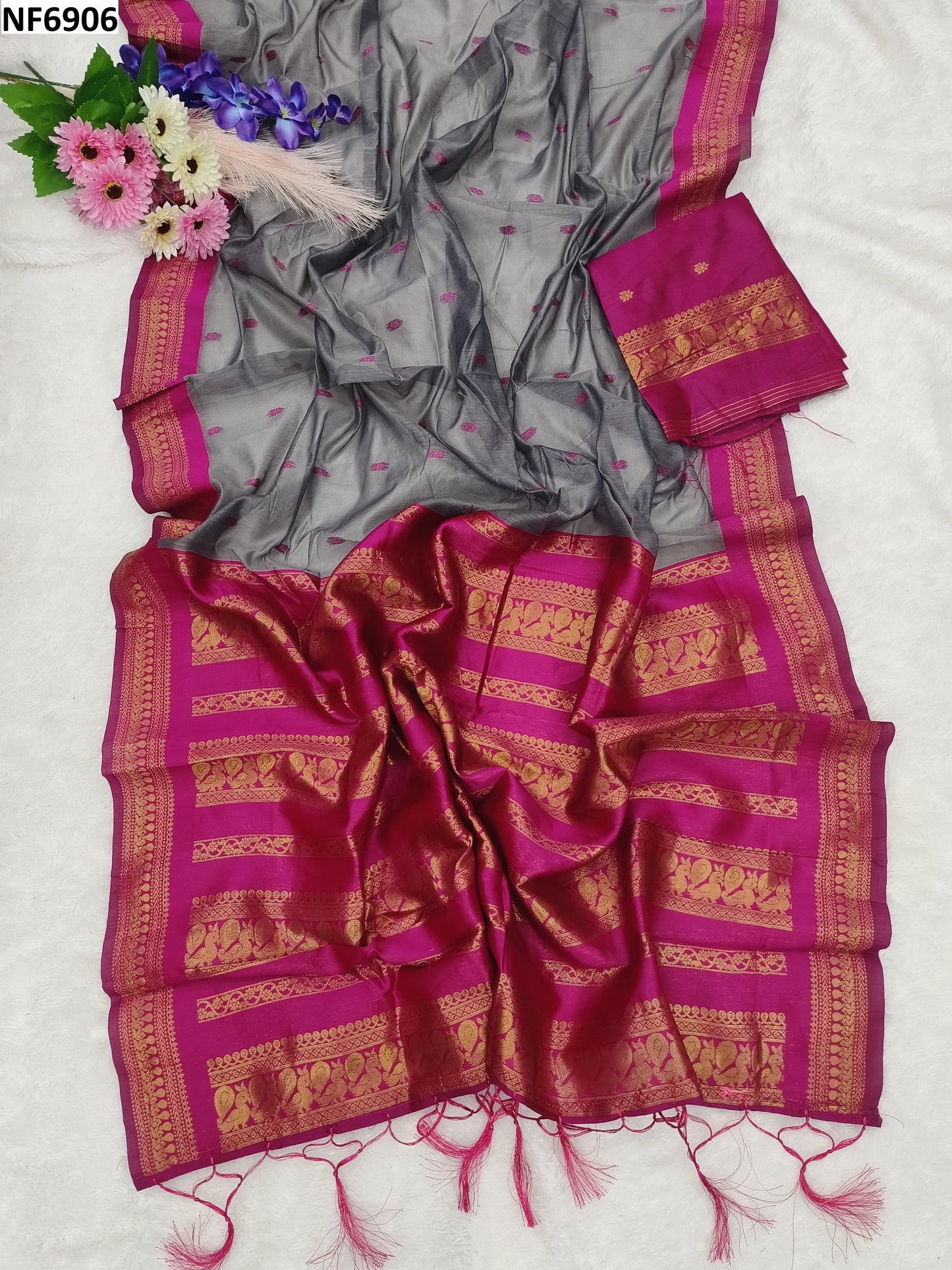 Nf6906 Vmk. Cotton Sarees