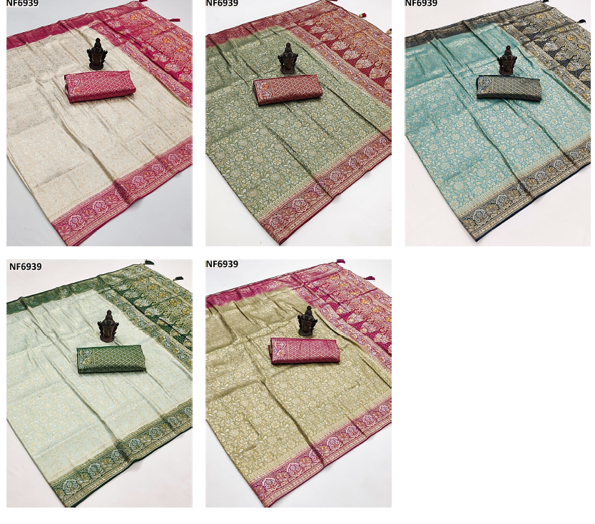 Nf6939 Vmk. Jacquard Sarees