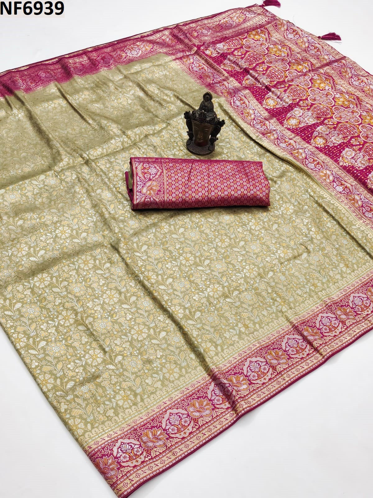 Nf6939 Vmk. Jacquard Sarees