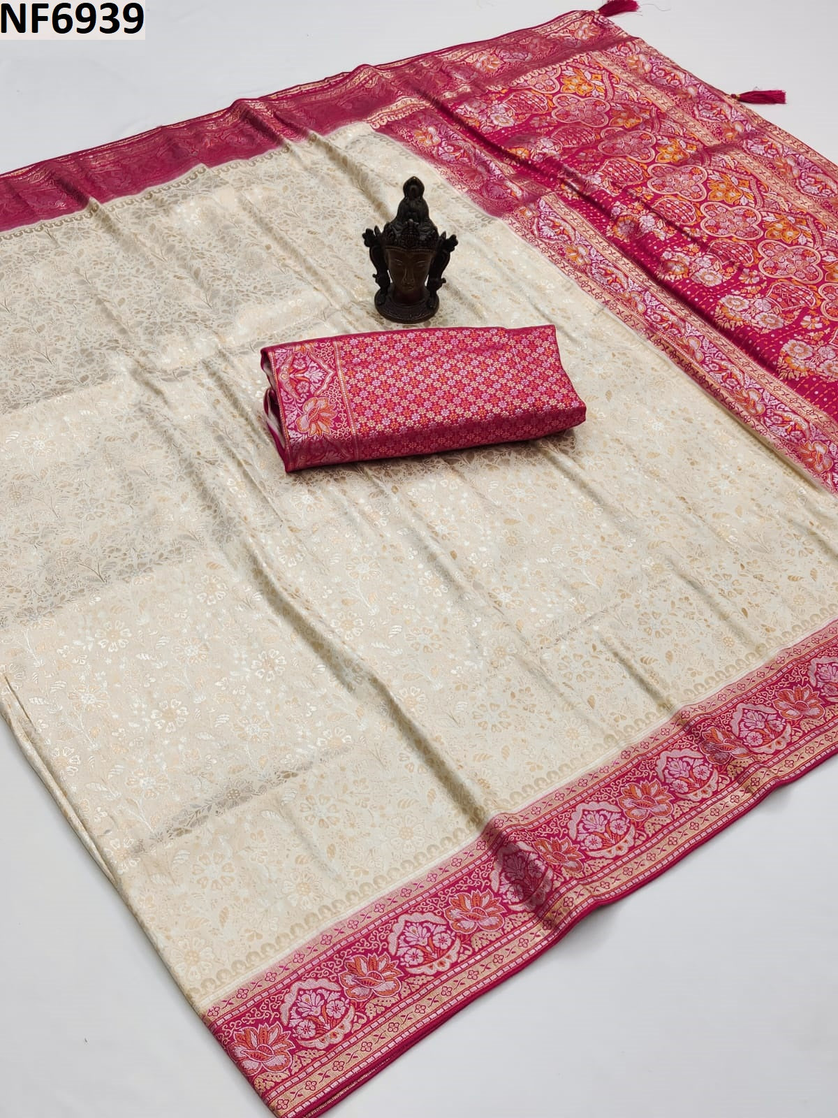 Nf6939 Vmk. Jacquard Sarees