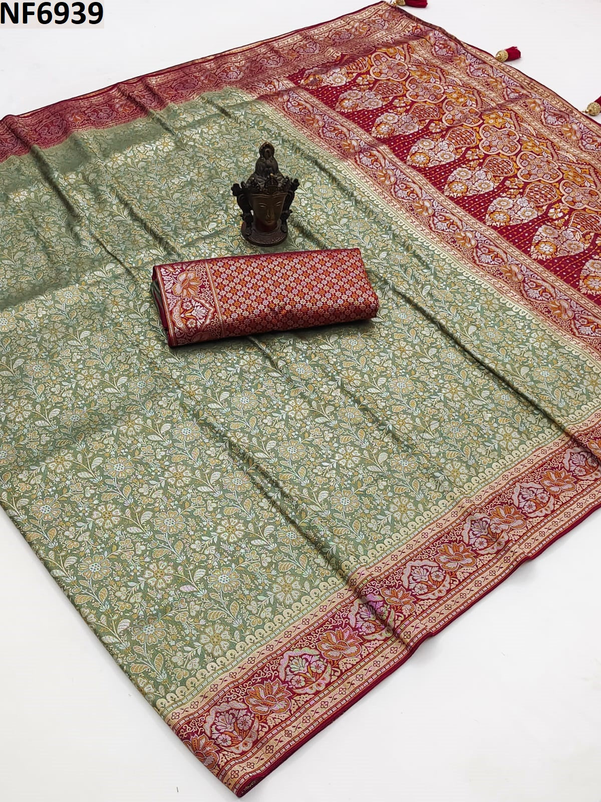 Nf6939 Vmk. Jacquard Sarees