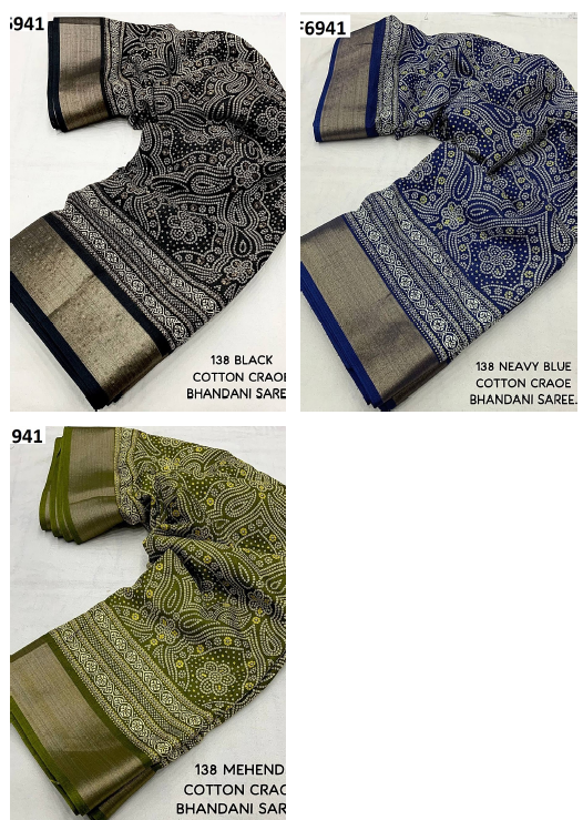 Nf6941 Vmk Bandhni Sarees