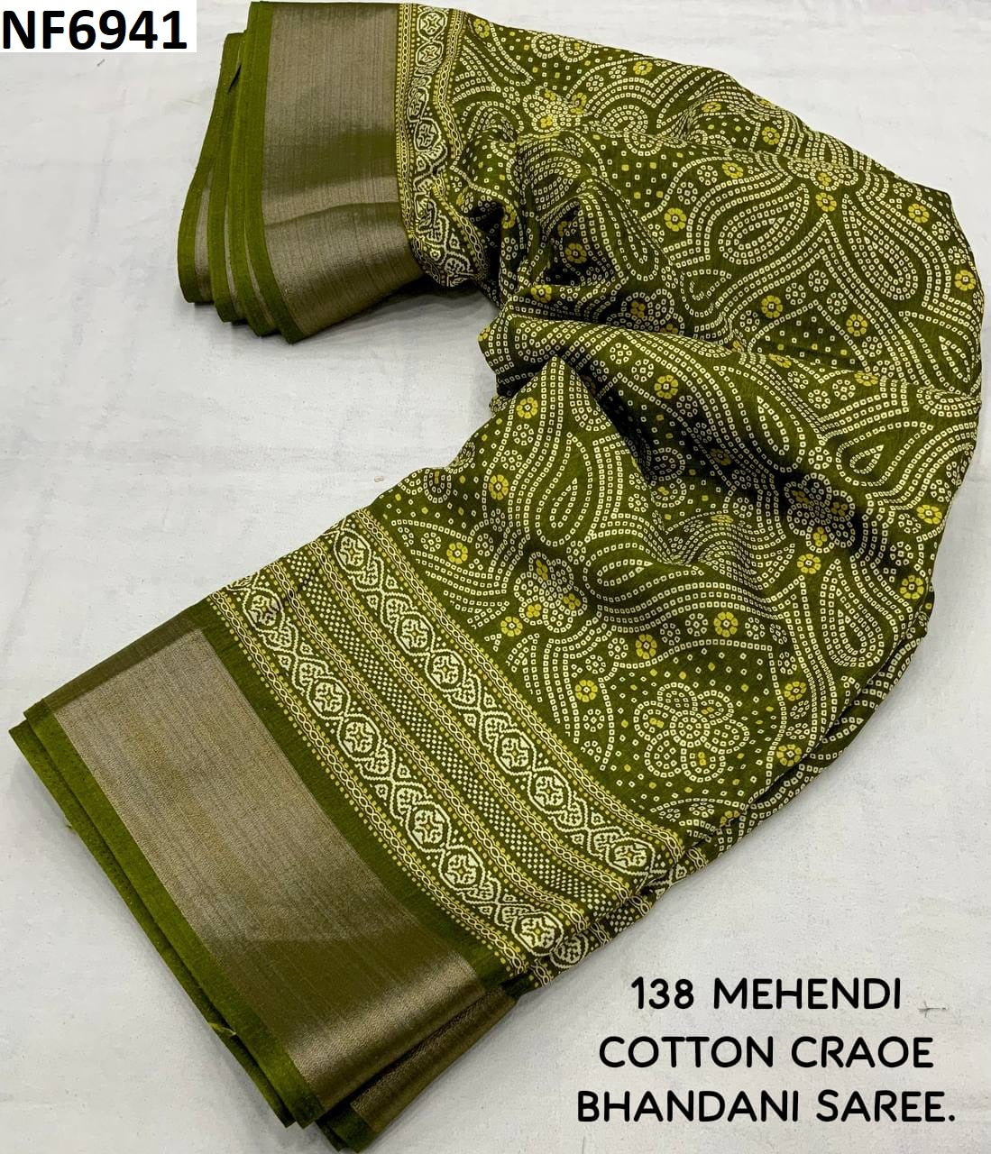 Nf6941 Vmk Bandhni Sarees