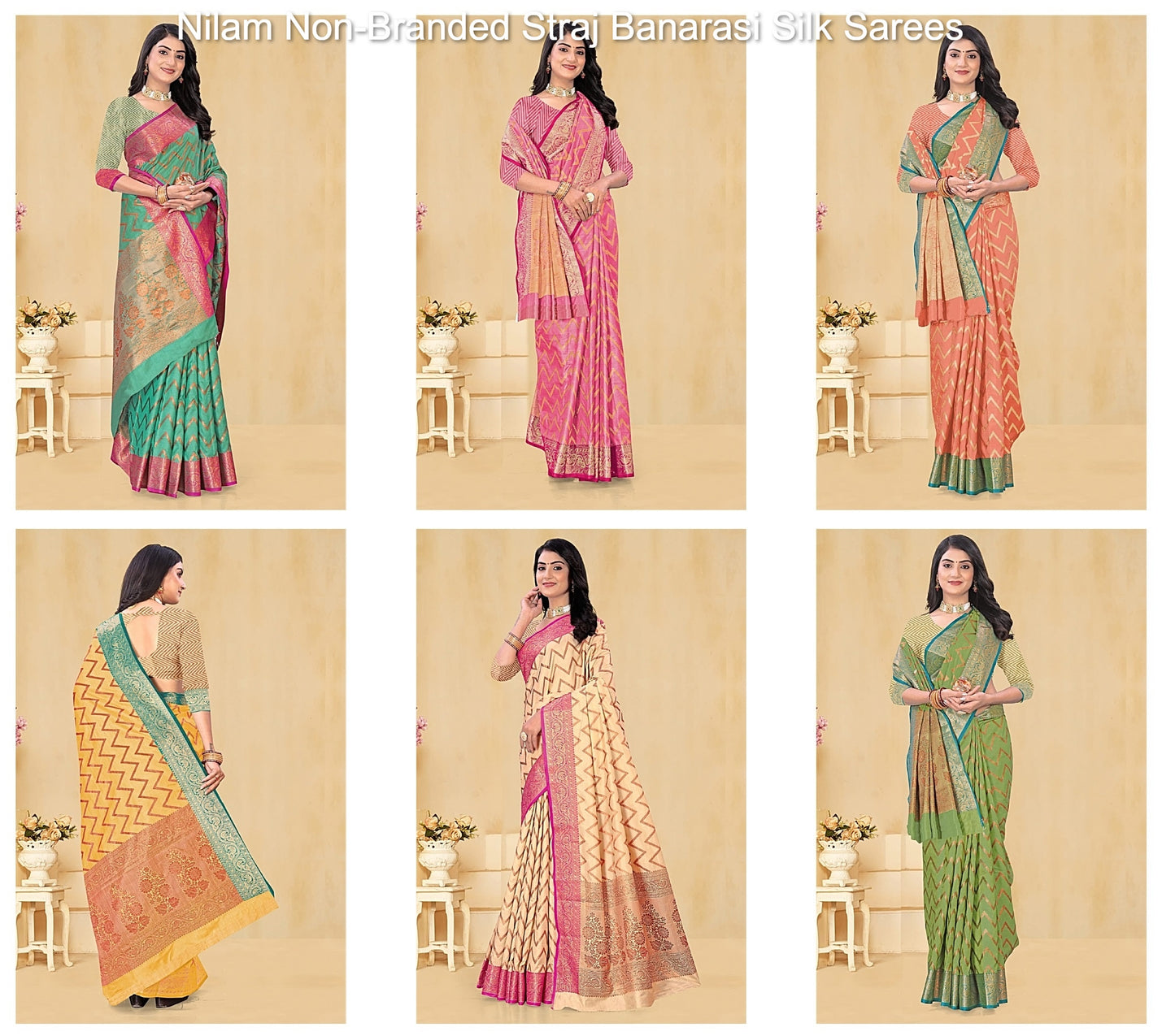 Nilam Non-Branded Straj Banarasi Silk Sarees