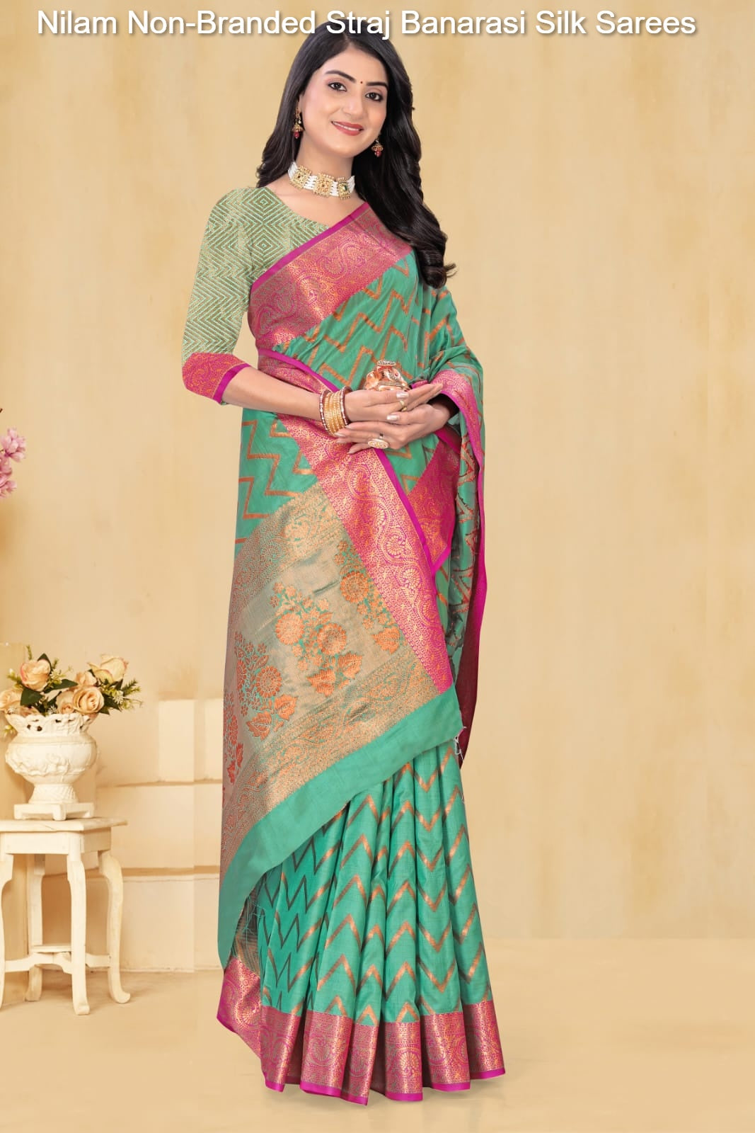Nilam Non-Branded Straj Banarasi Silk Sarees
