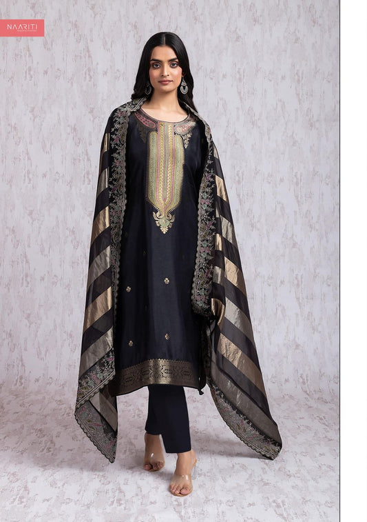 Nithya 2080 Naariti Silk Unstitched Suits