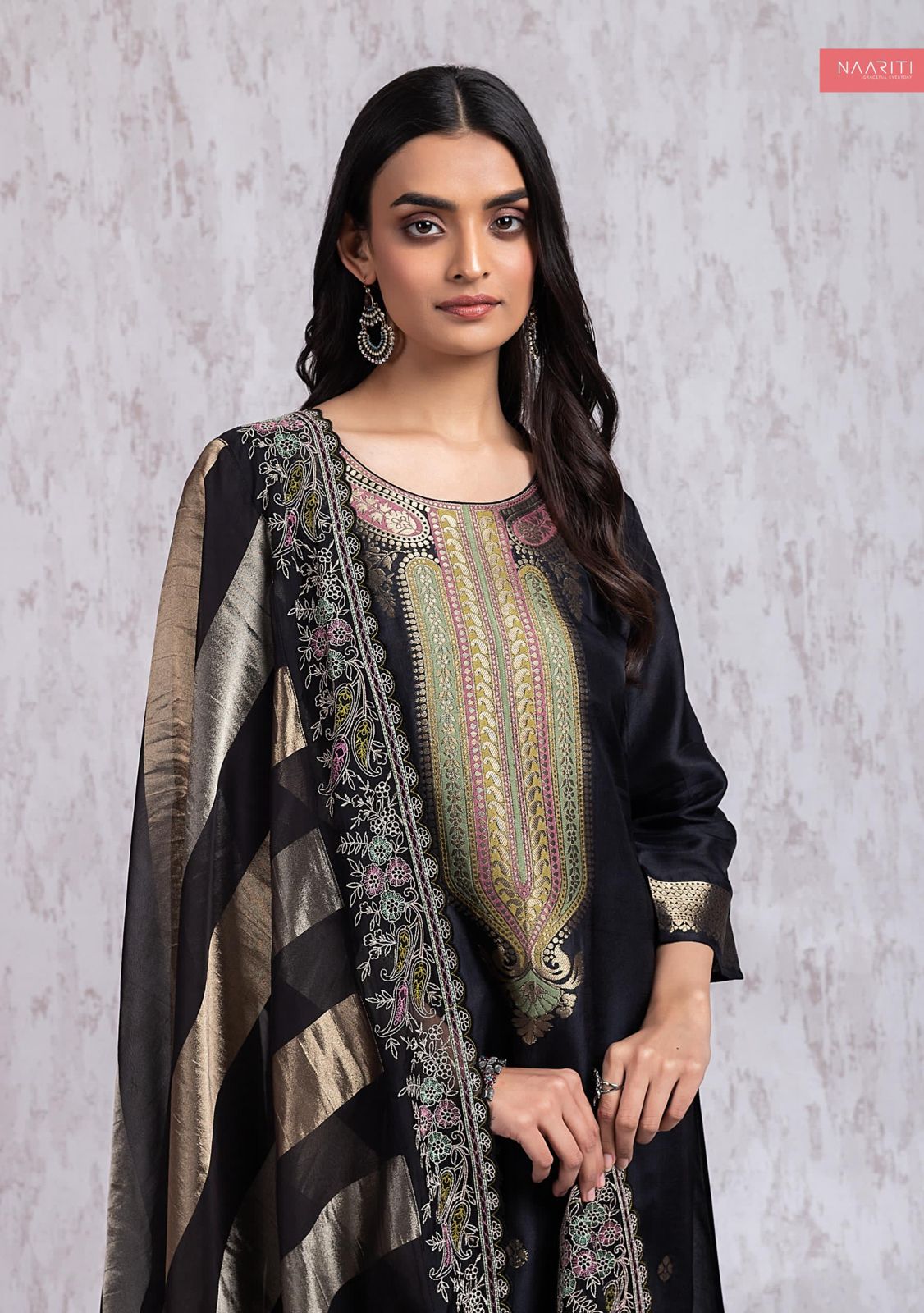 Nithya 2080 Naariti Silk Unstitched Suits