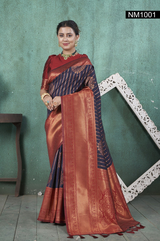 Nm-1001 Neelam 3 Of Silk Sarees