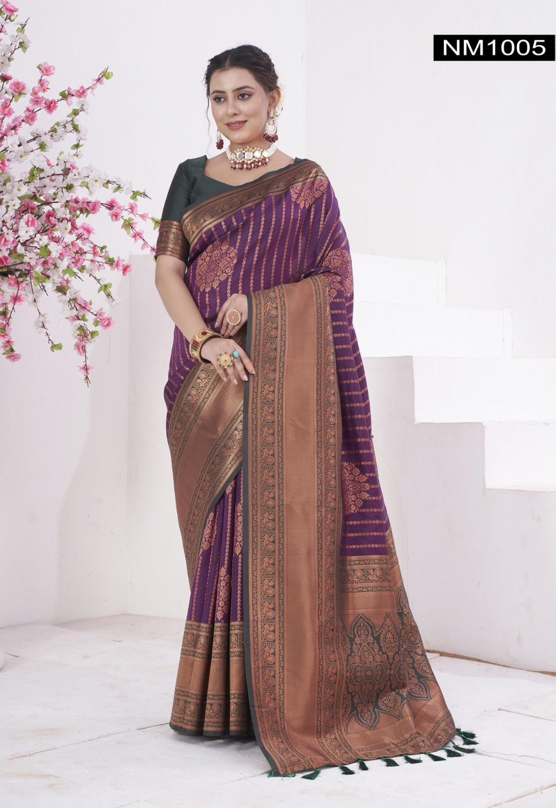 Nm-1005 Neelam 3 Of Silk Sarees