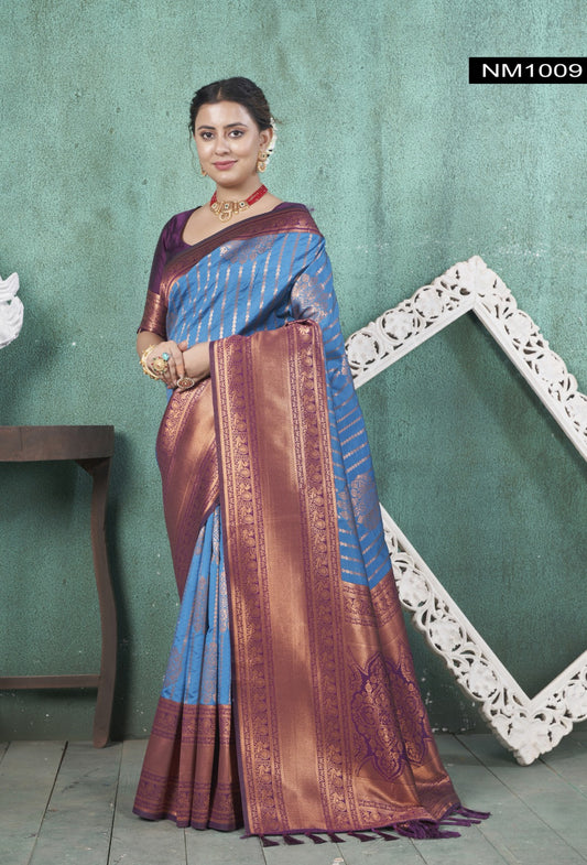 Nm-1009 Neelam 3 Of Silk Sarees