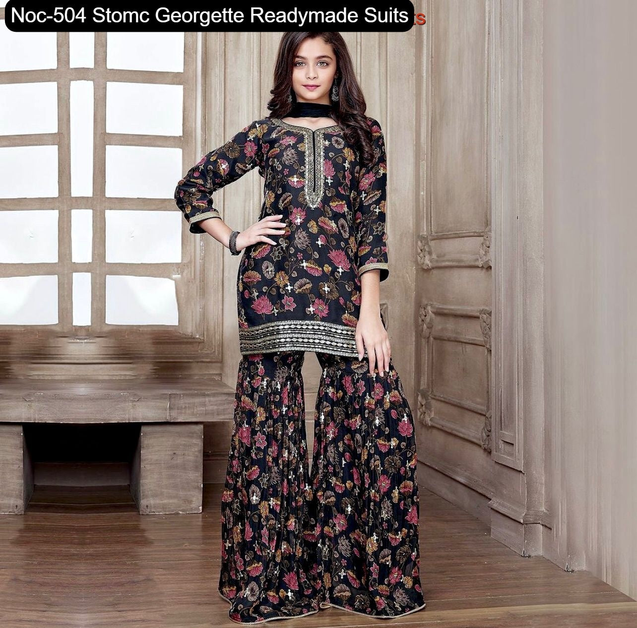 Noc-504 Stomc Georgette Readymade Suits