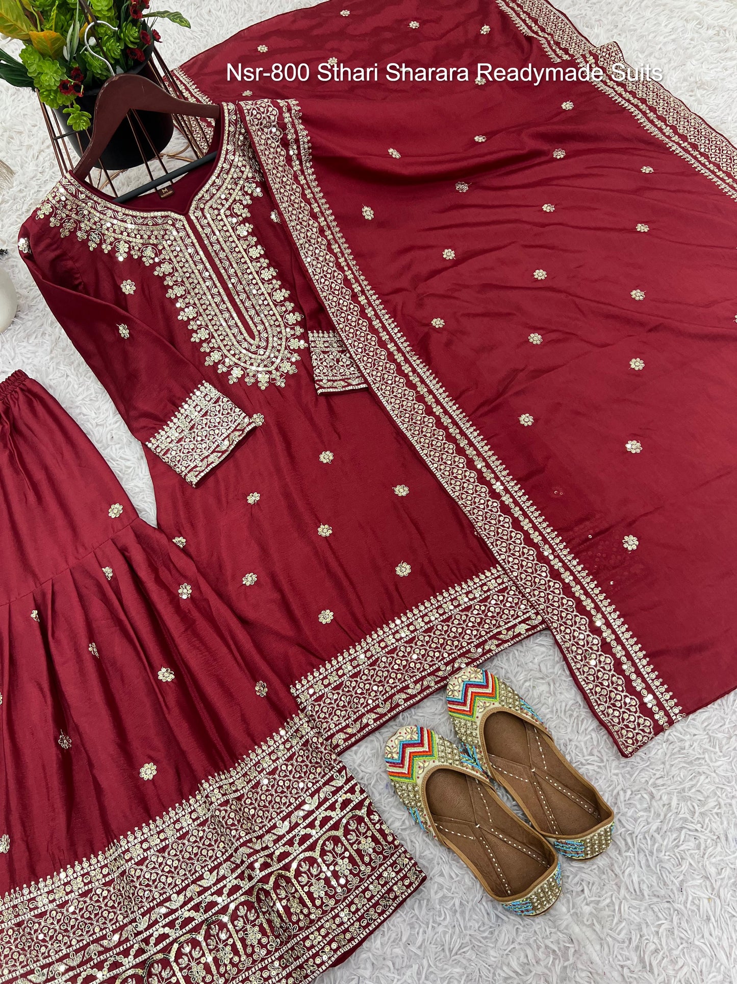 Nsr-800 Sthari Sharara Readymade Suits