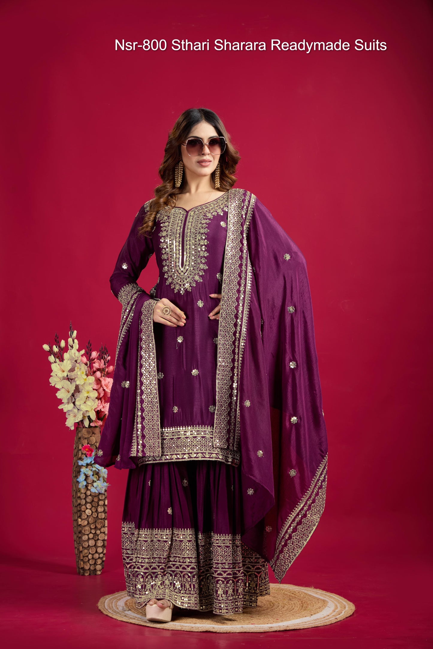 Nsr-800 Sthari Sharara Readymade Suits