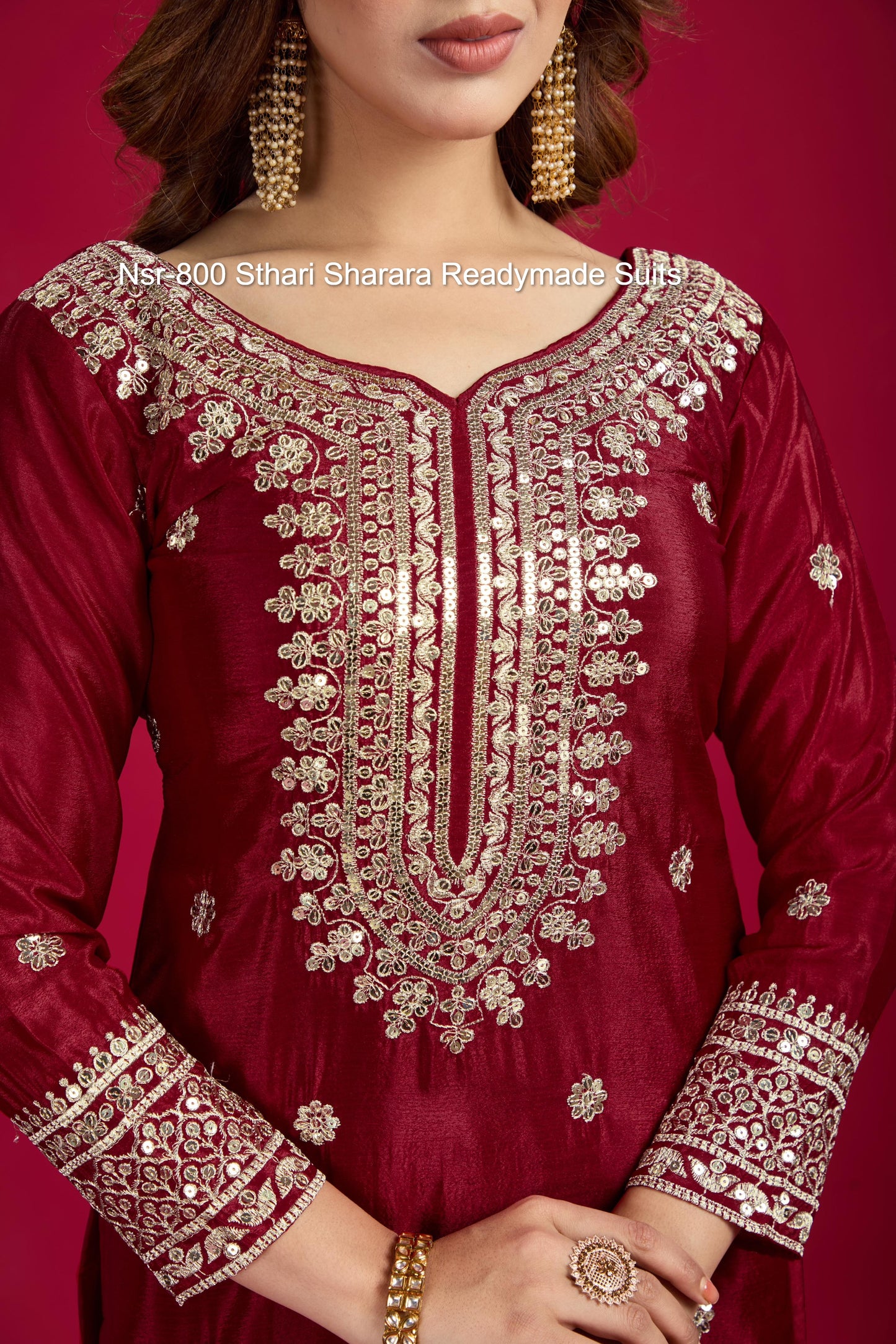 Nsr-800 Sthari Sharara Readymade Suits
