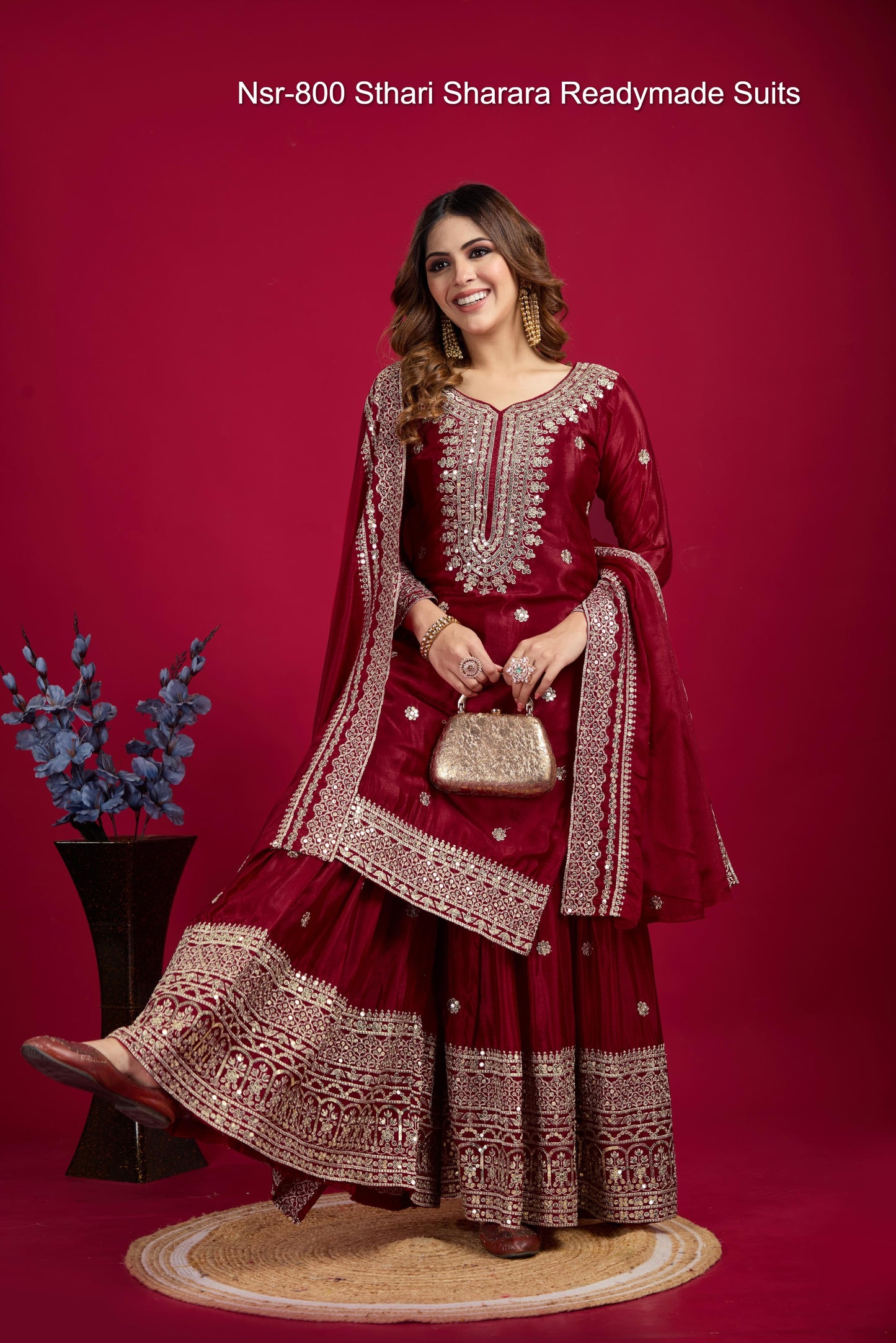 Nsr-800 Sthari Sharara Readymade Suits