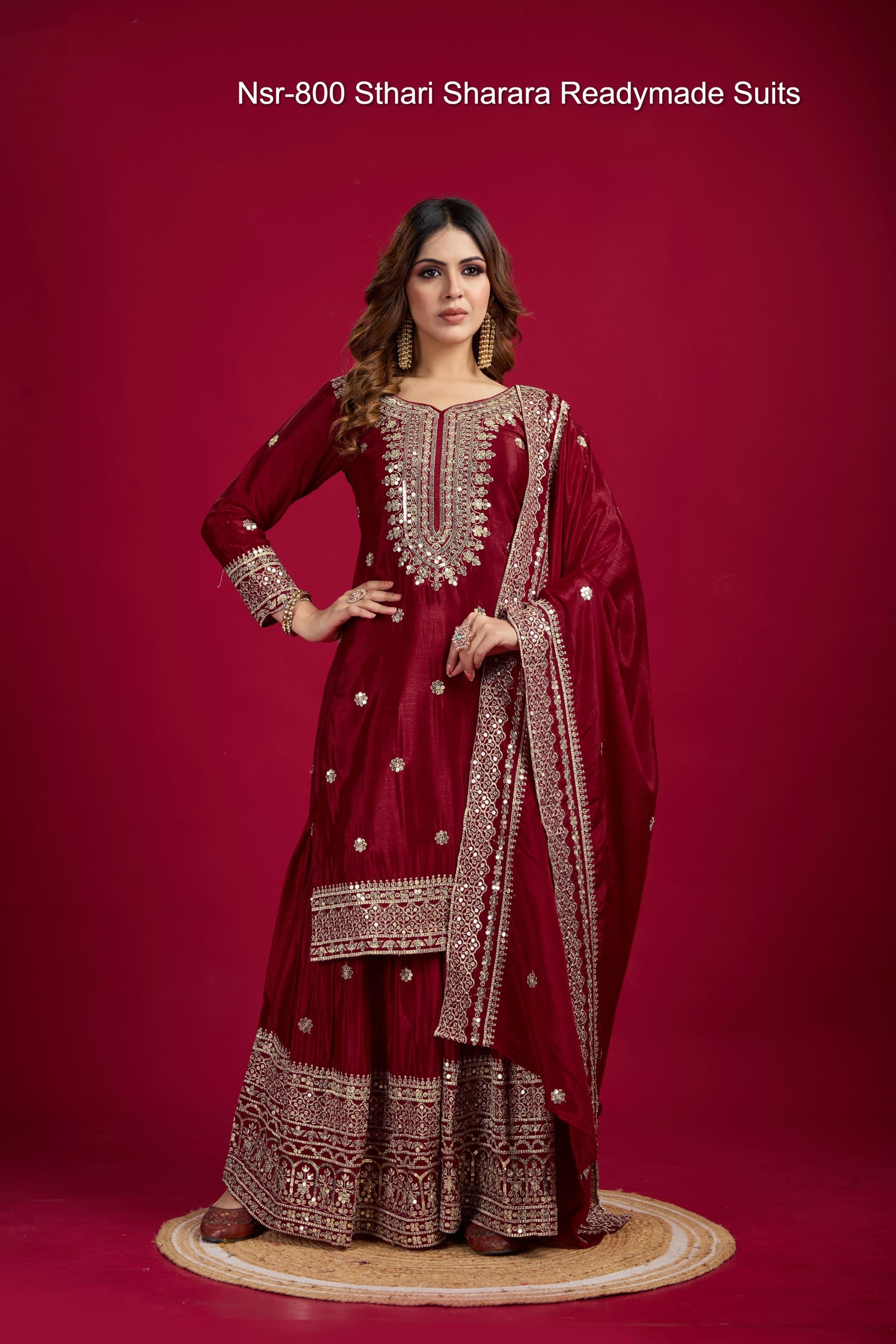 Nsr-800 Sthari Sharara Readymade Suits
