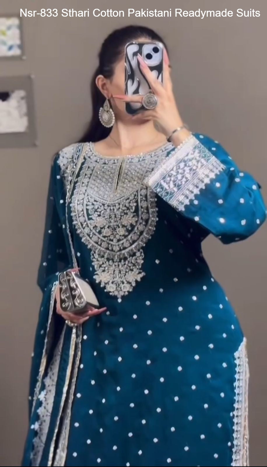 Nsr-833 Sthari Cotton Pakistani Readymade Suits