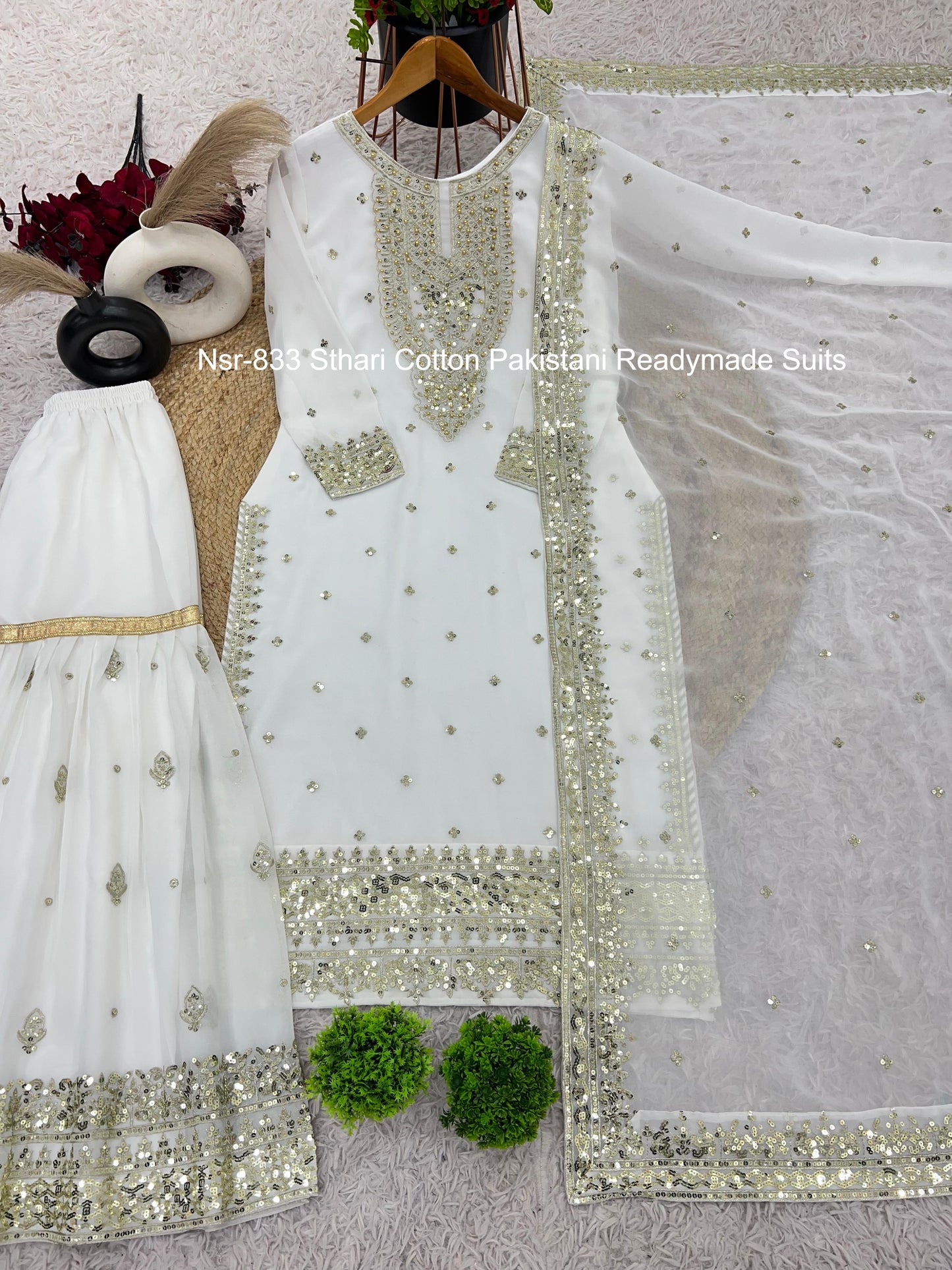 Nsr-833 Sthari Cotton Pakistani Readymade Suits