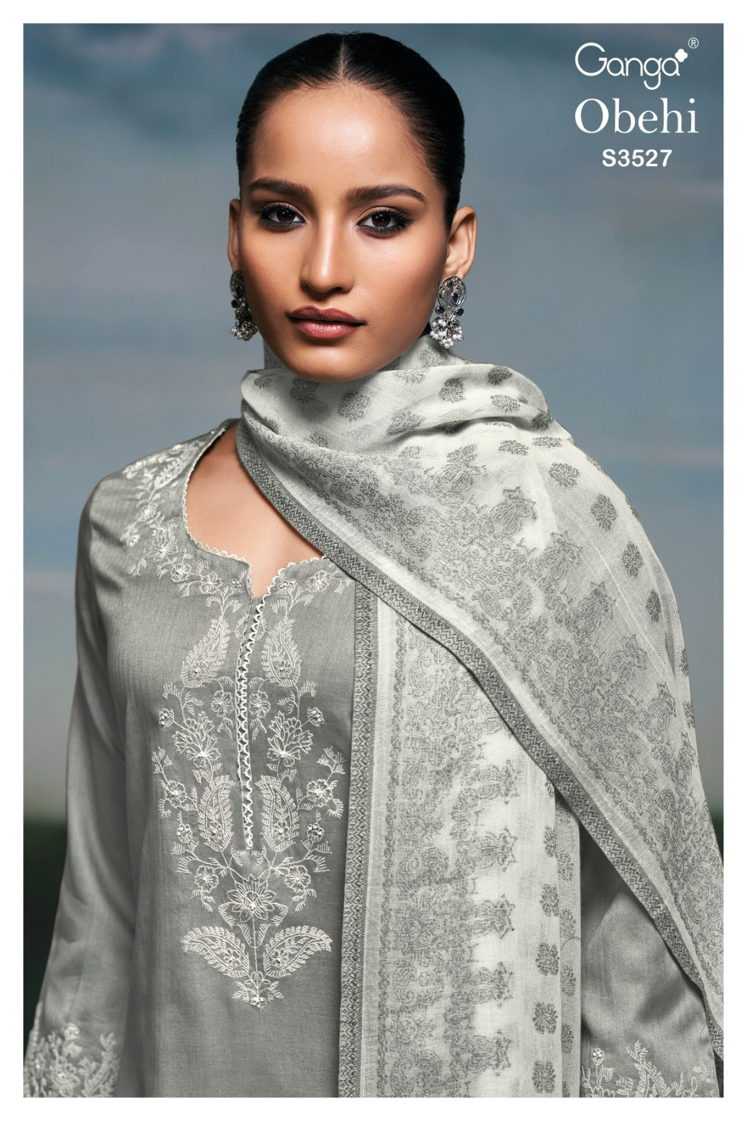 Obehi 3527 Ganga Premium Cotton Unstitched Suits