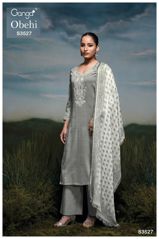 Obehi 3527 Ganga Premium Cotton Unstitched Suits
