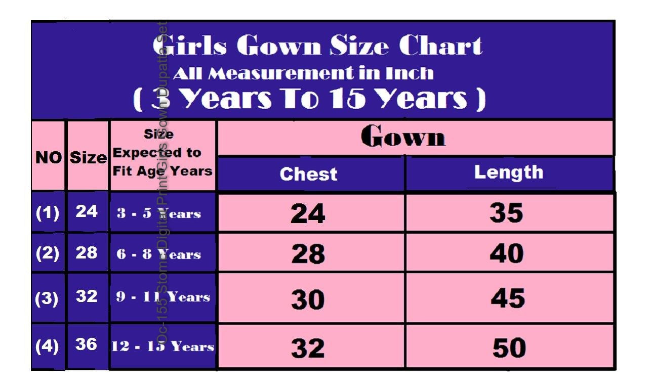 Oc-155 Stomc Digital Print Girls Gown Dupatta Set