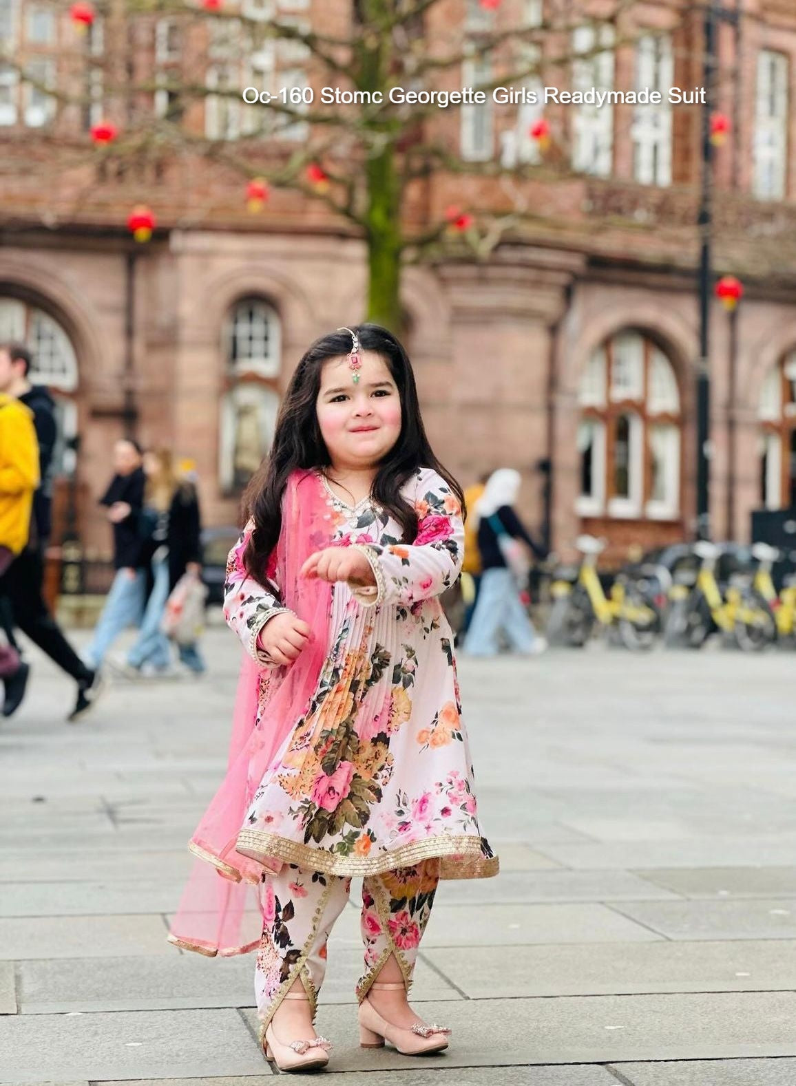 Oc-160 Stomc Georgette Girls Readymade Suit