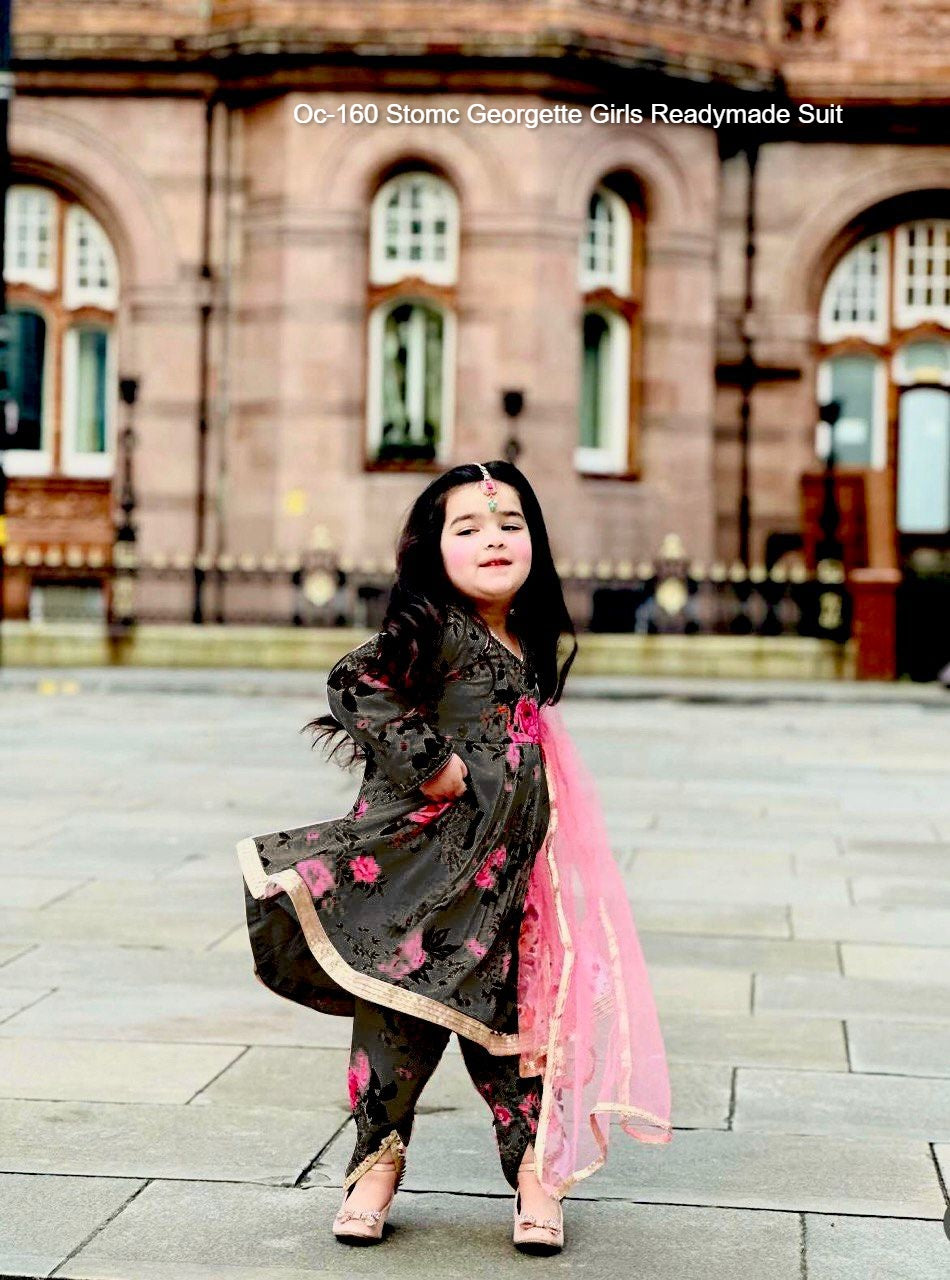 Oc-160 Stomc Georgette Girls Readymade Suit