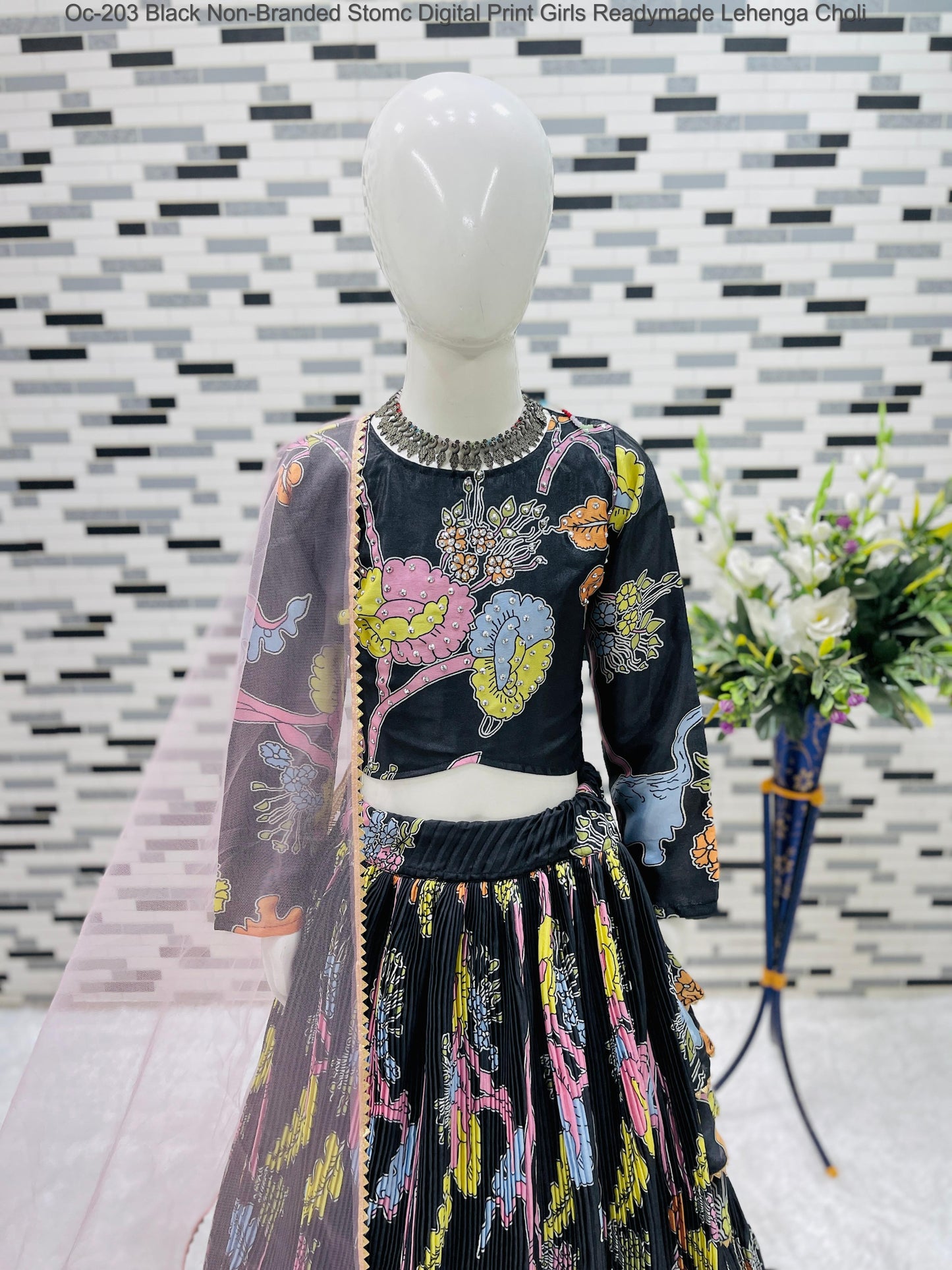 Oc-203 Non-Branded Stomc Girls Lehenga Choli