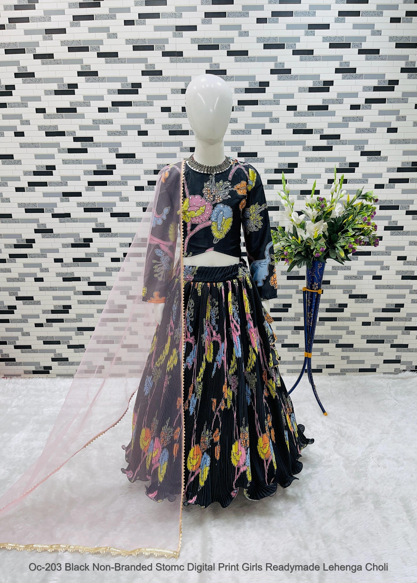 Oc-203 Non-Branded Stomc Girls Lehenga Choli