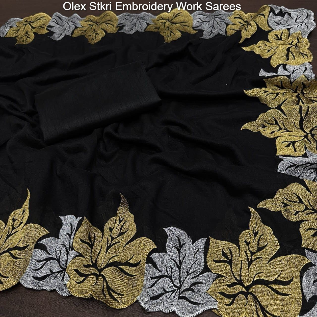Olex Stkri Embroidery Work Sarees