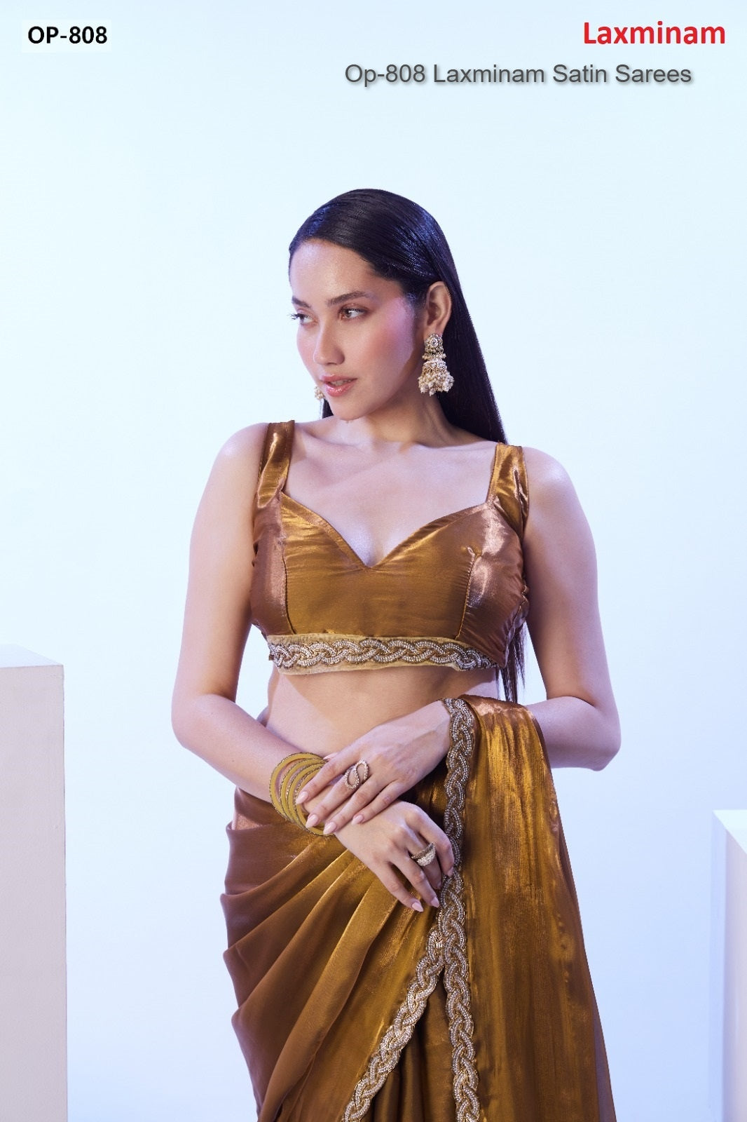 Op-808 Laxminam Satin Sarees