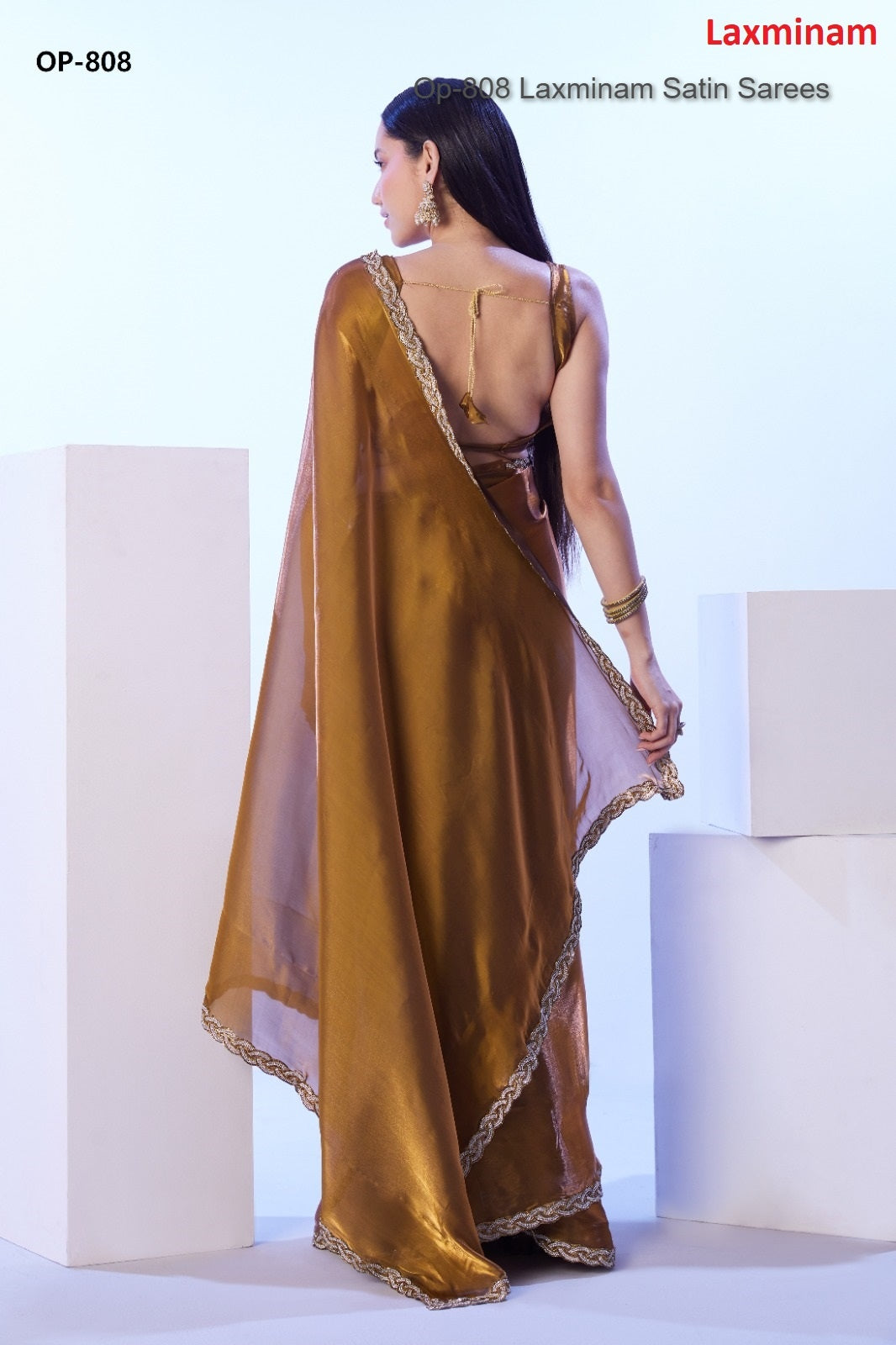 Op-808 Laxminam Satin Sarees