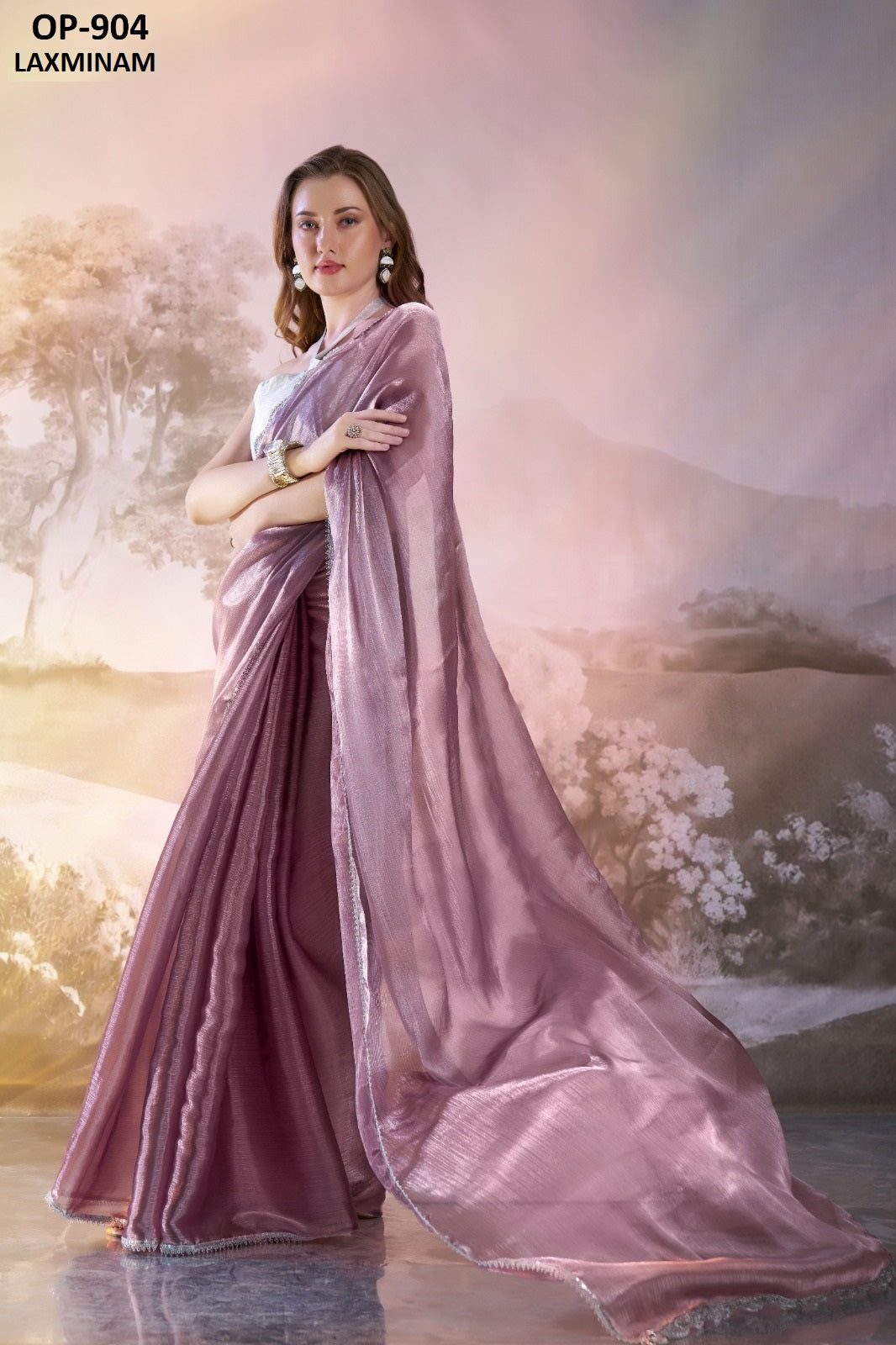 Op-904 Laxminam Burberry Sarees