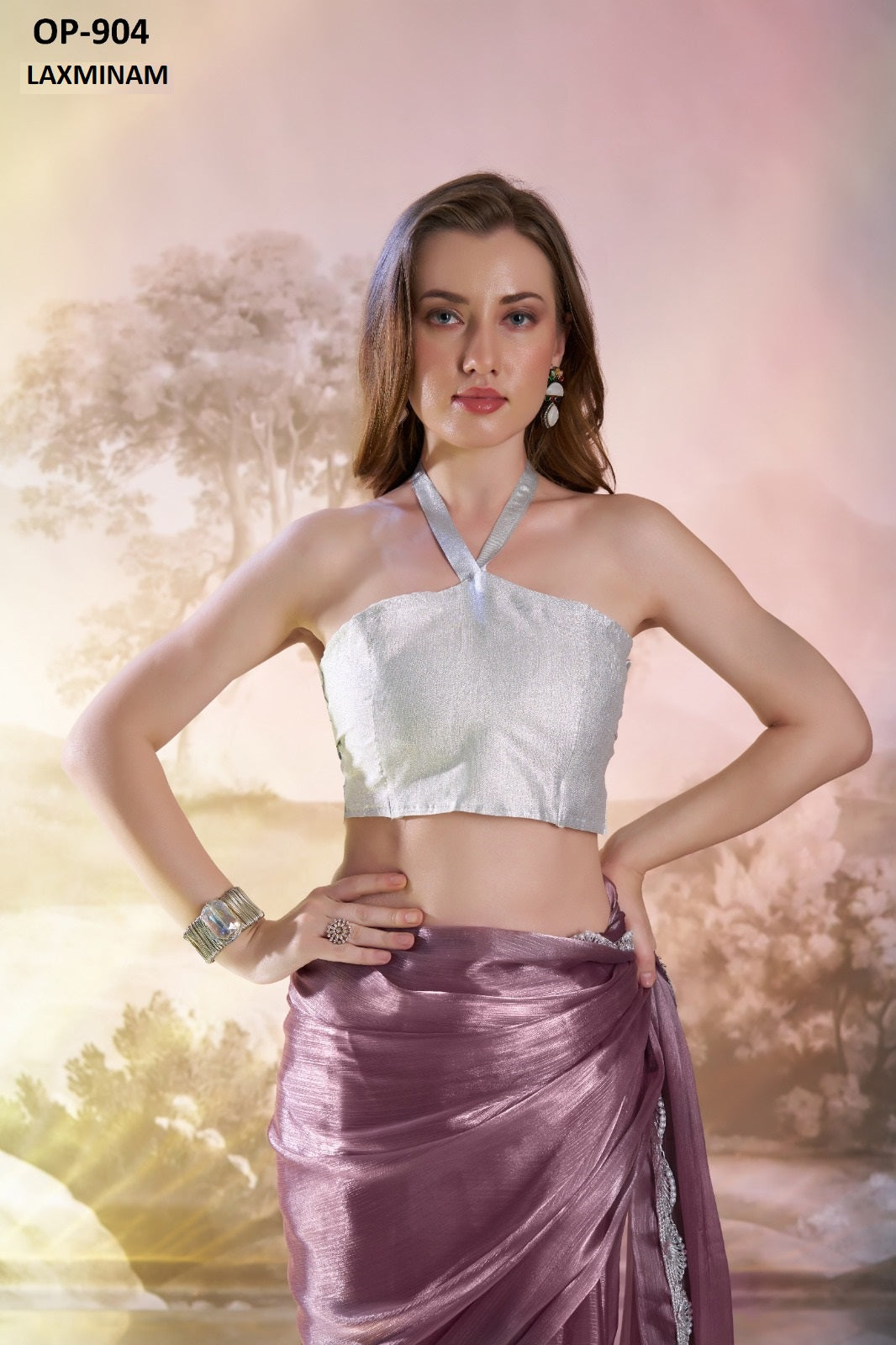 Op-904 Laxminam Burberry Sarees