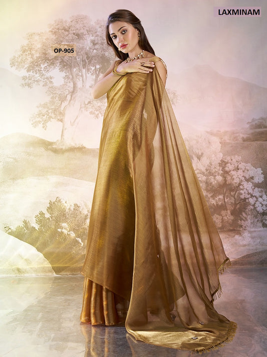 Op-905 Laxminam Organza Sarees
