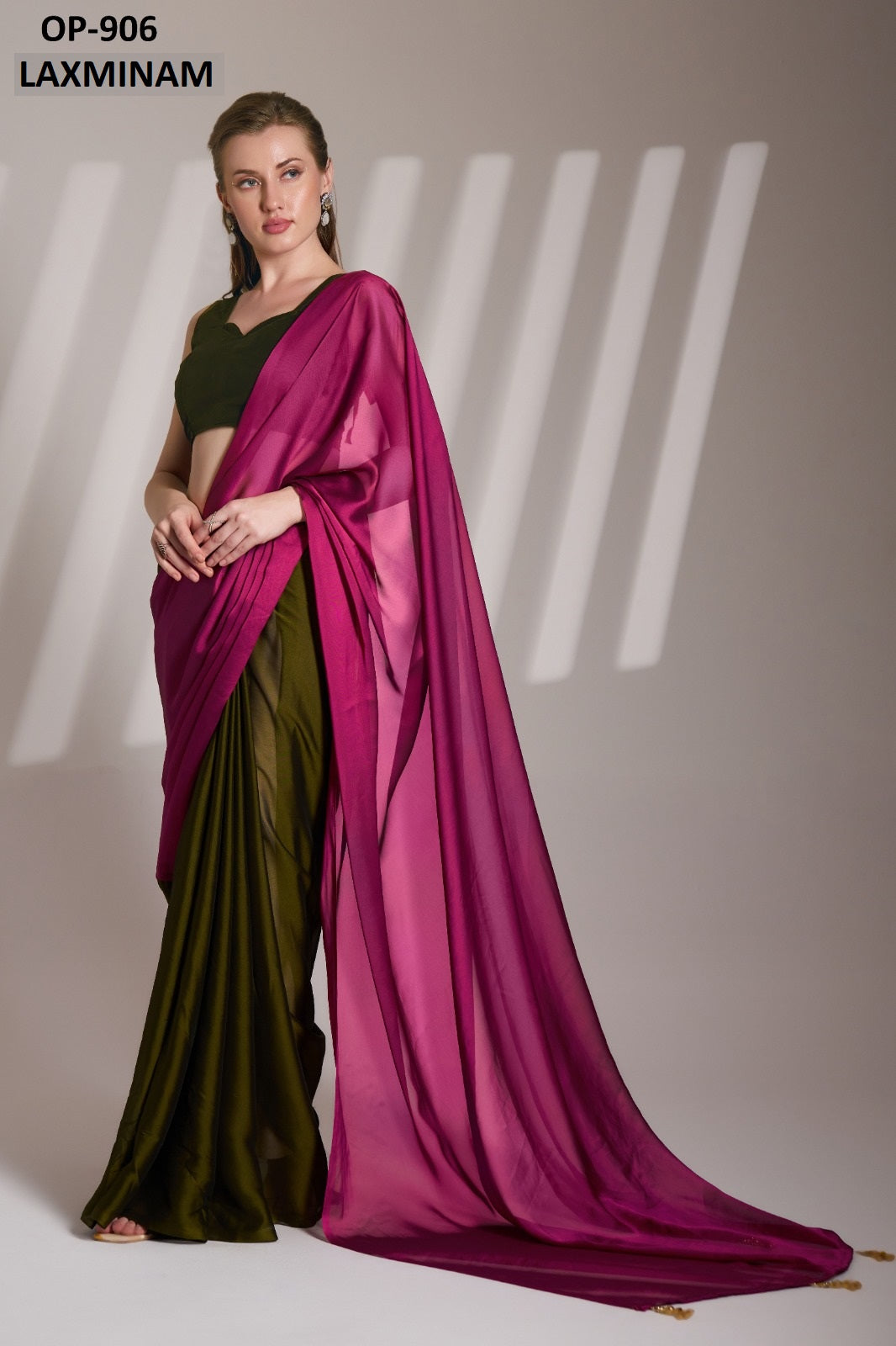 Op-906 Laxminam Satin Sarees
