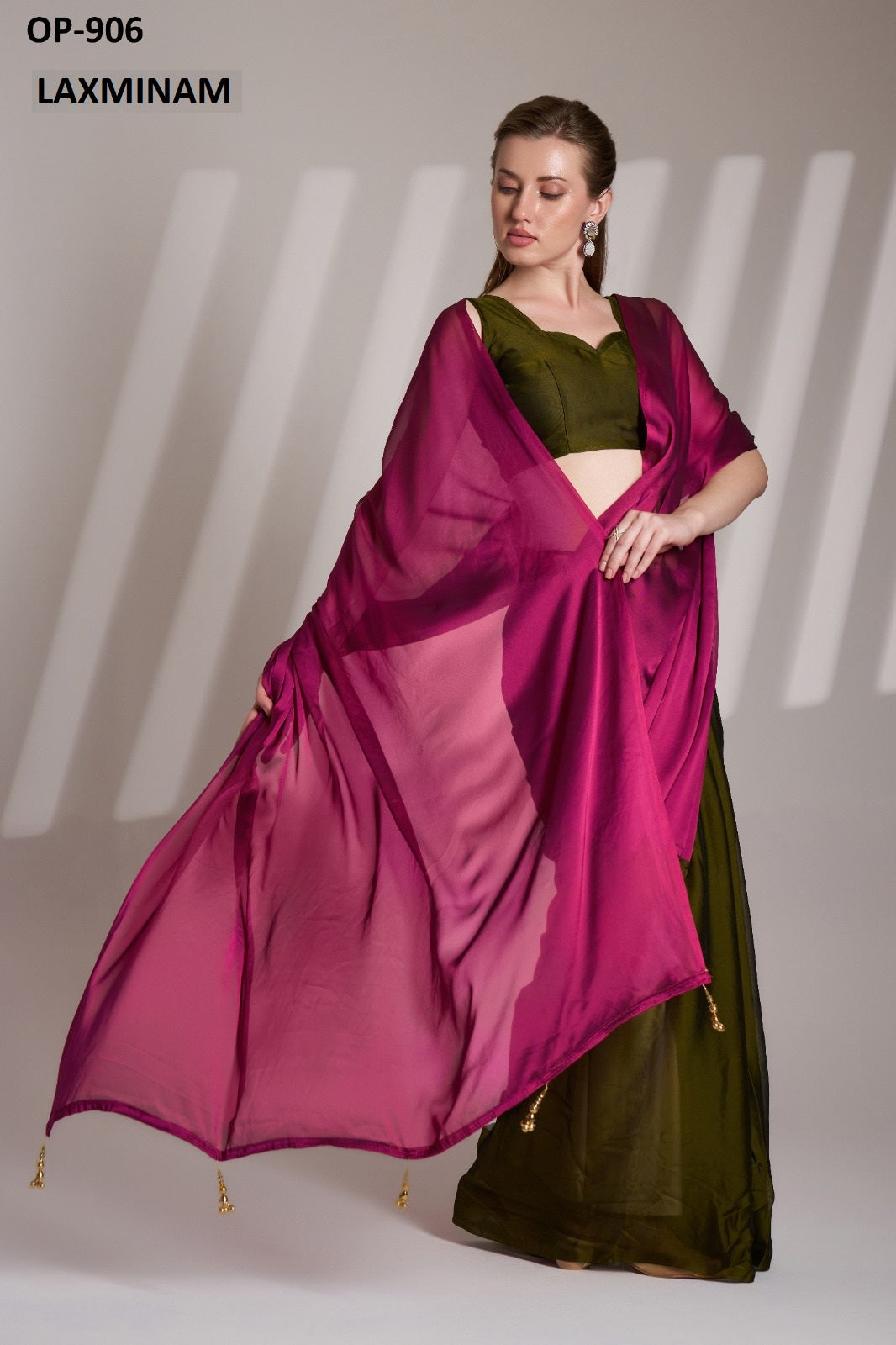 Op-906 Laxminam Satin Sarees