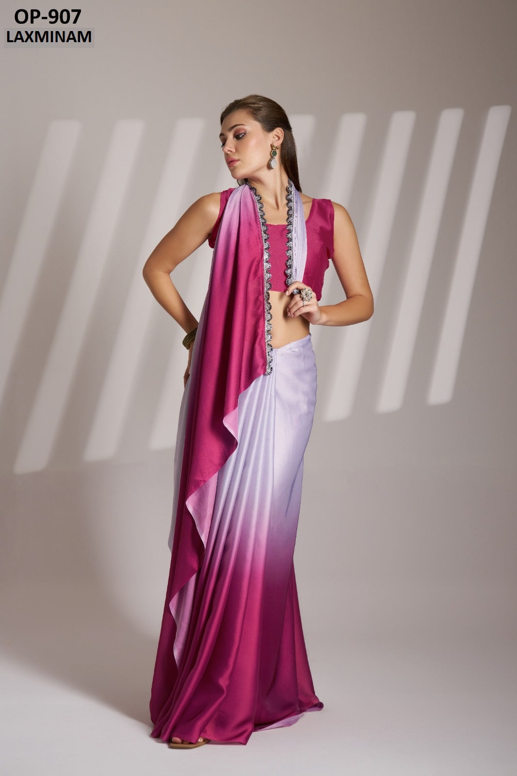 Op-907 Laxminam Chinnon Sarees