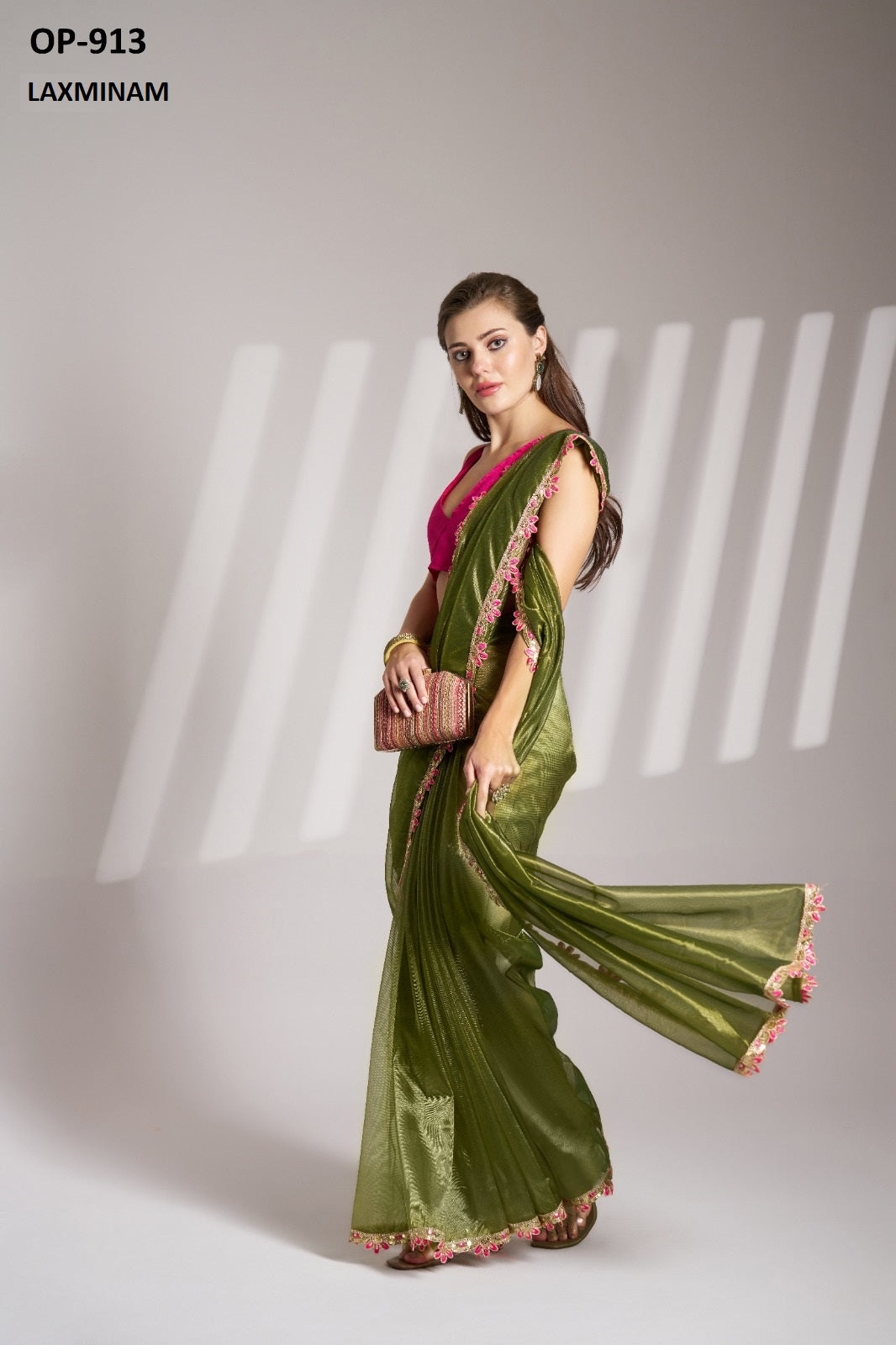 Op-913 Laxminam Twill Sarees