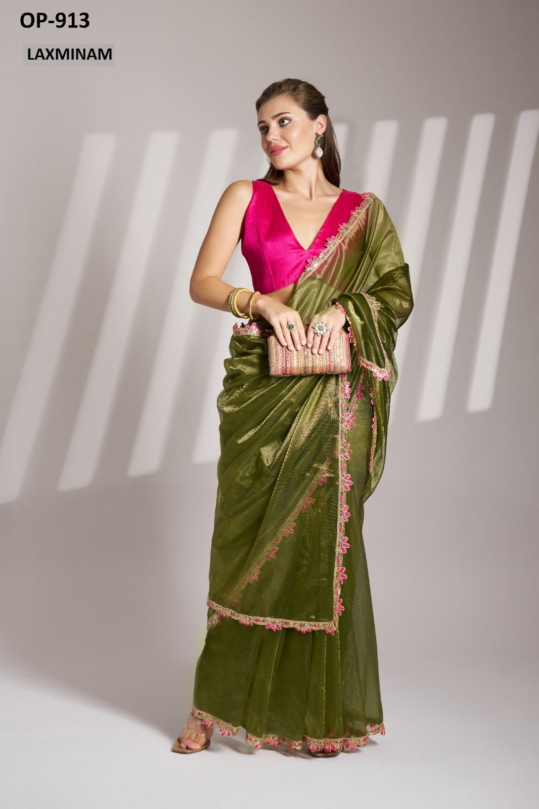 Op-913 Laxminam Twill Sarees