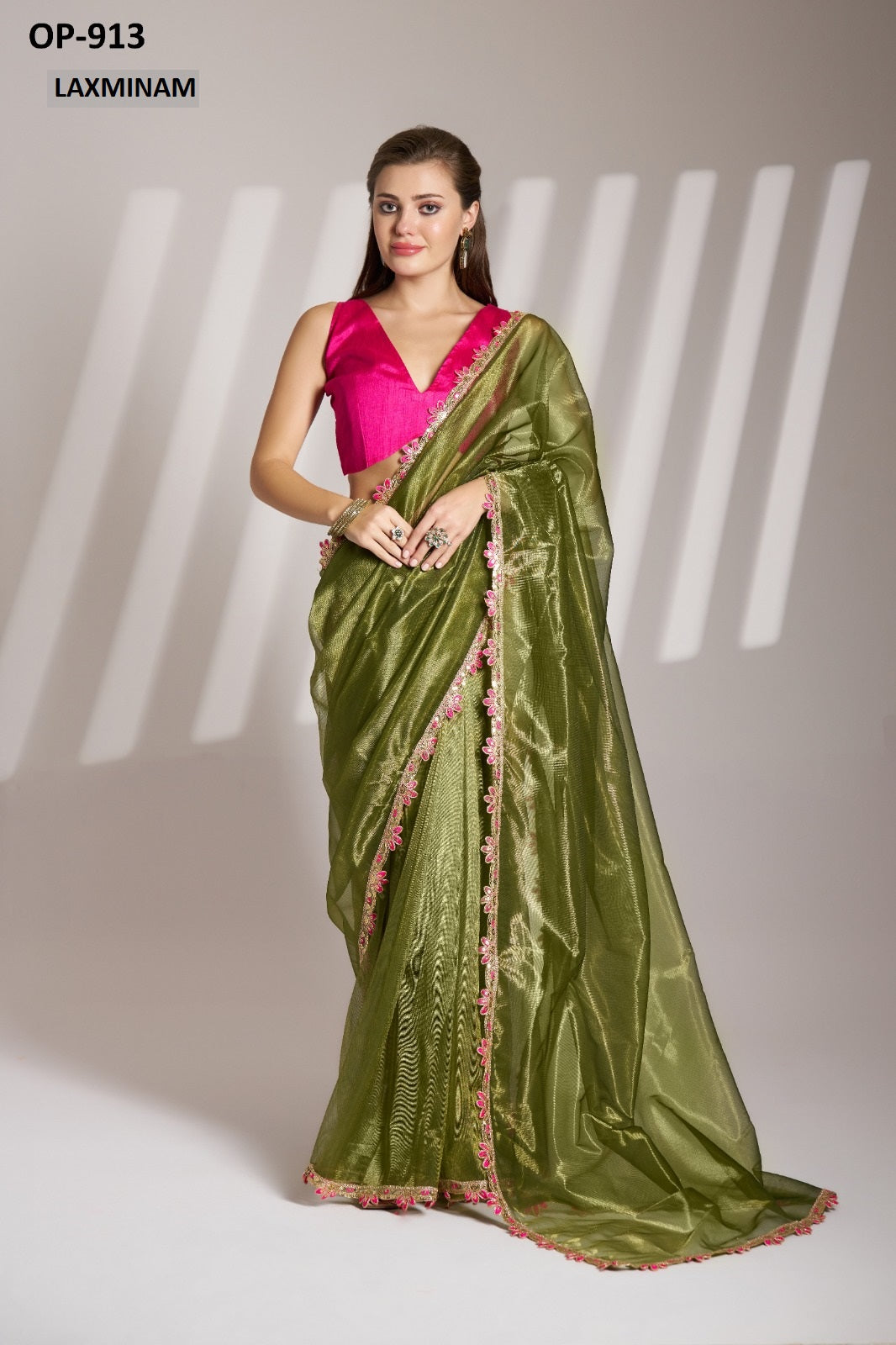 Op-913 Laxminam Twill Sarees