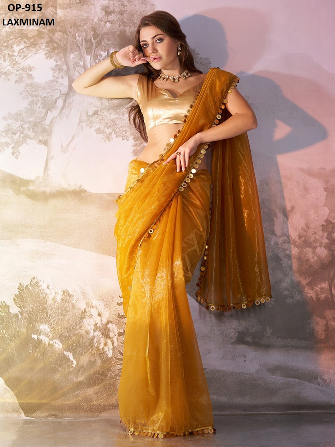 Op-915 Laxminam Twill Sarees
