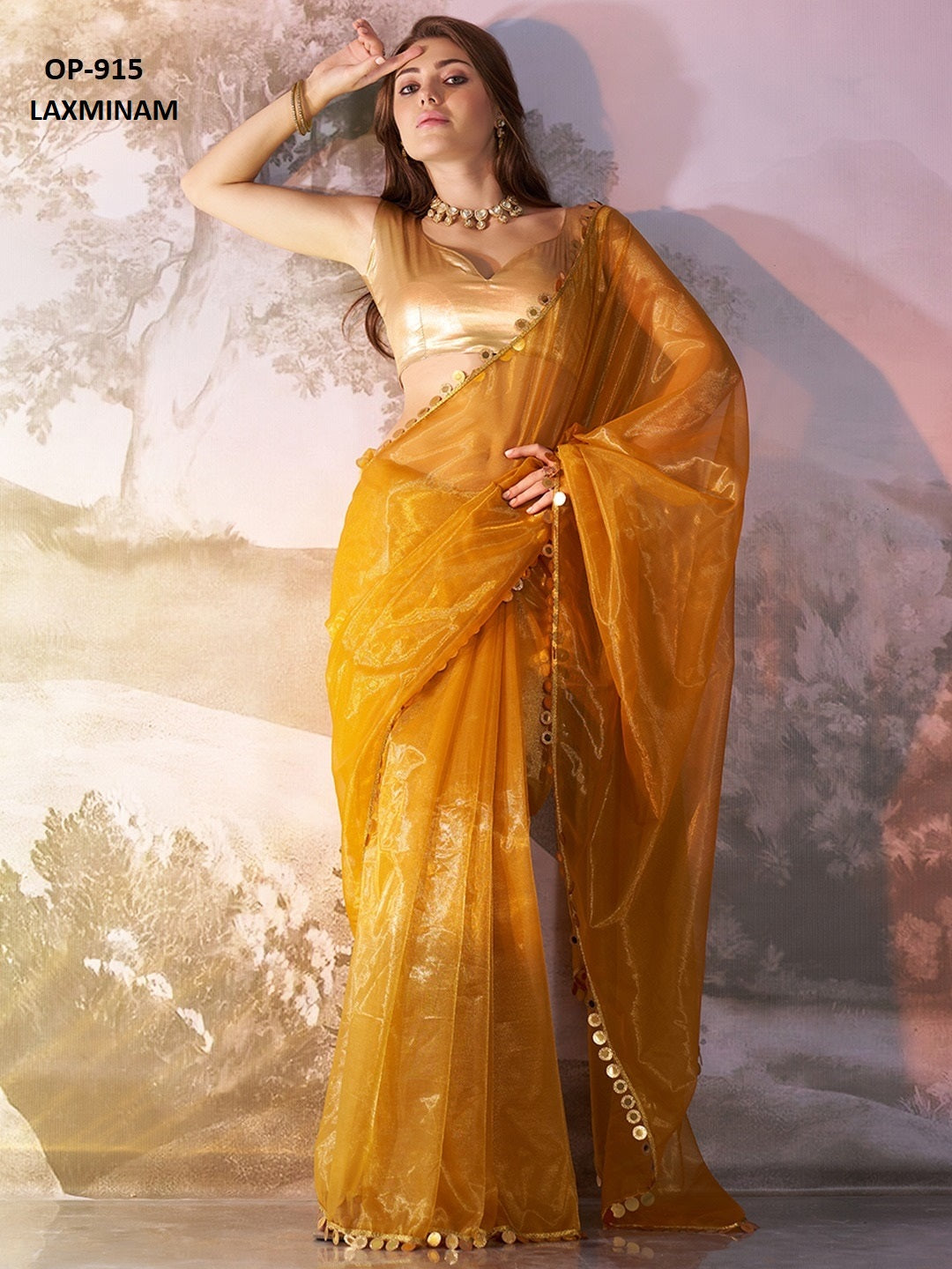 Op-915 Laxminam Twill Sarees