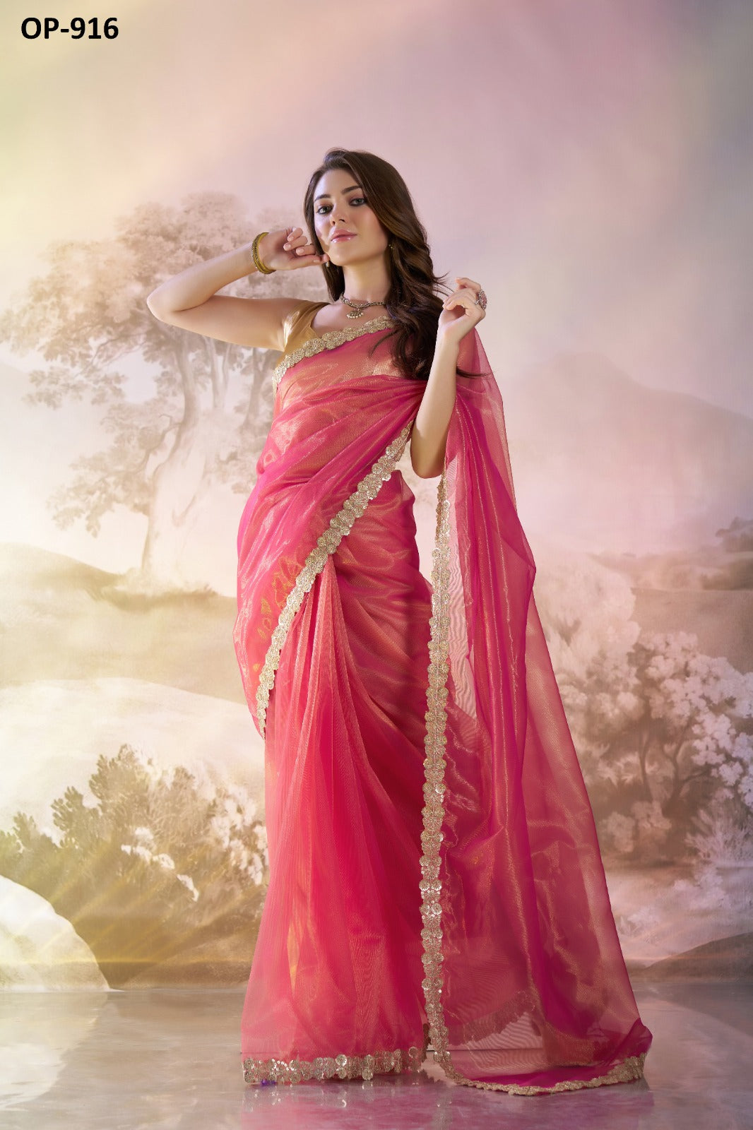 Op-916 Laxminam Twill Sarees
